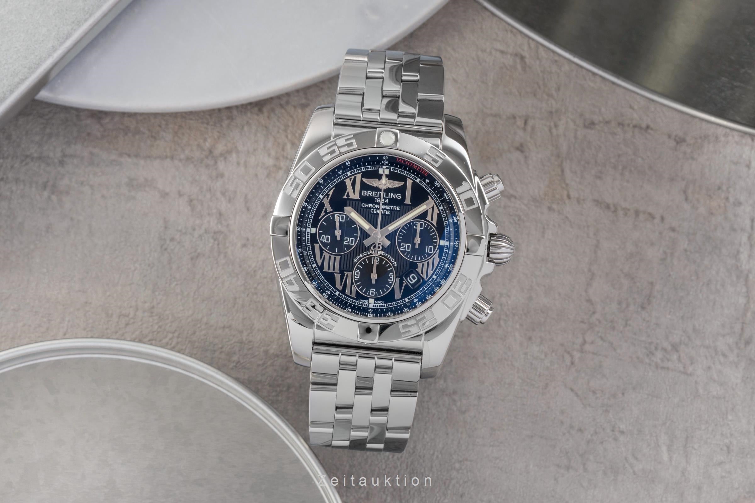 Breitling Chronomat 44 Chronograph Stahl Automatik Ref. AB011012/BD89 B&P 2018 [2503510]