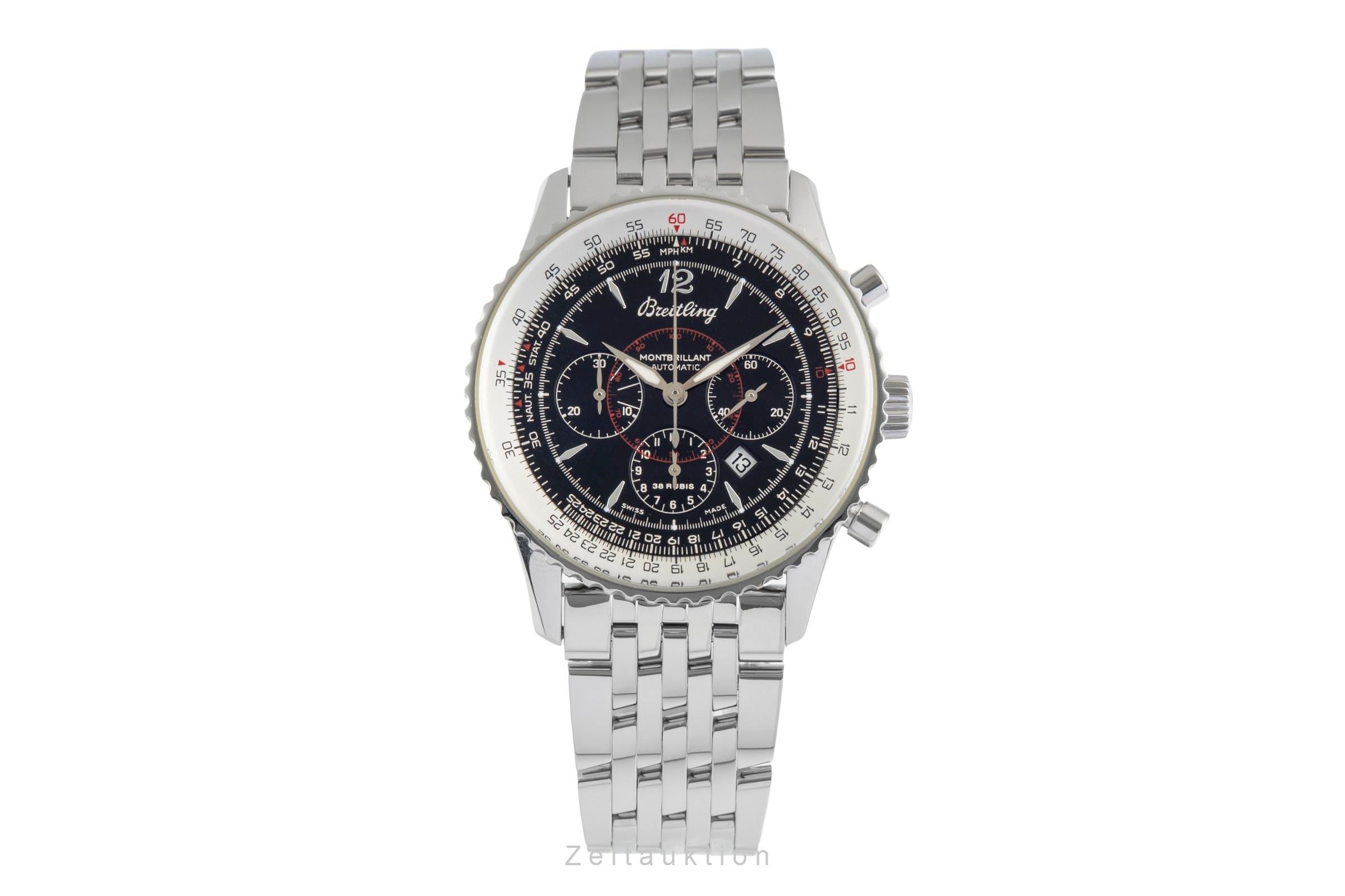 Breitling Navitimer Montbrillant Chronograph Automatik Edelstahl Ref. A41330 B&P [2503512]