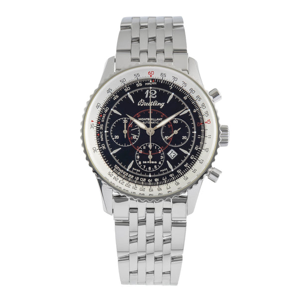 Breitling Navitimer Montbrillant Chronograph Automatik Edelstahl Ref. A41330 B&P [2503512]