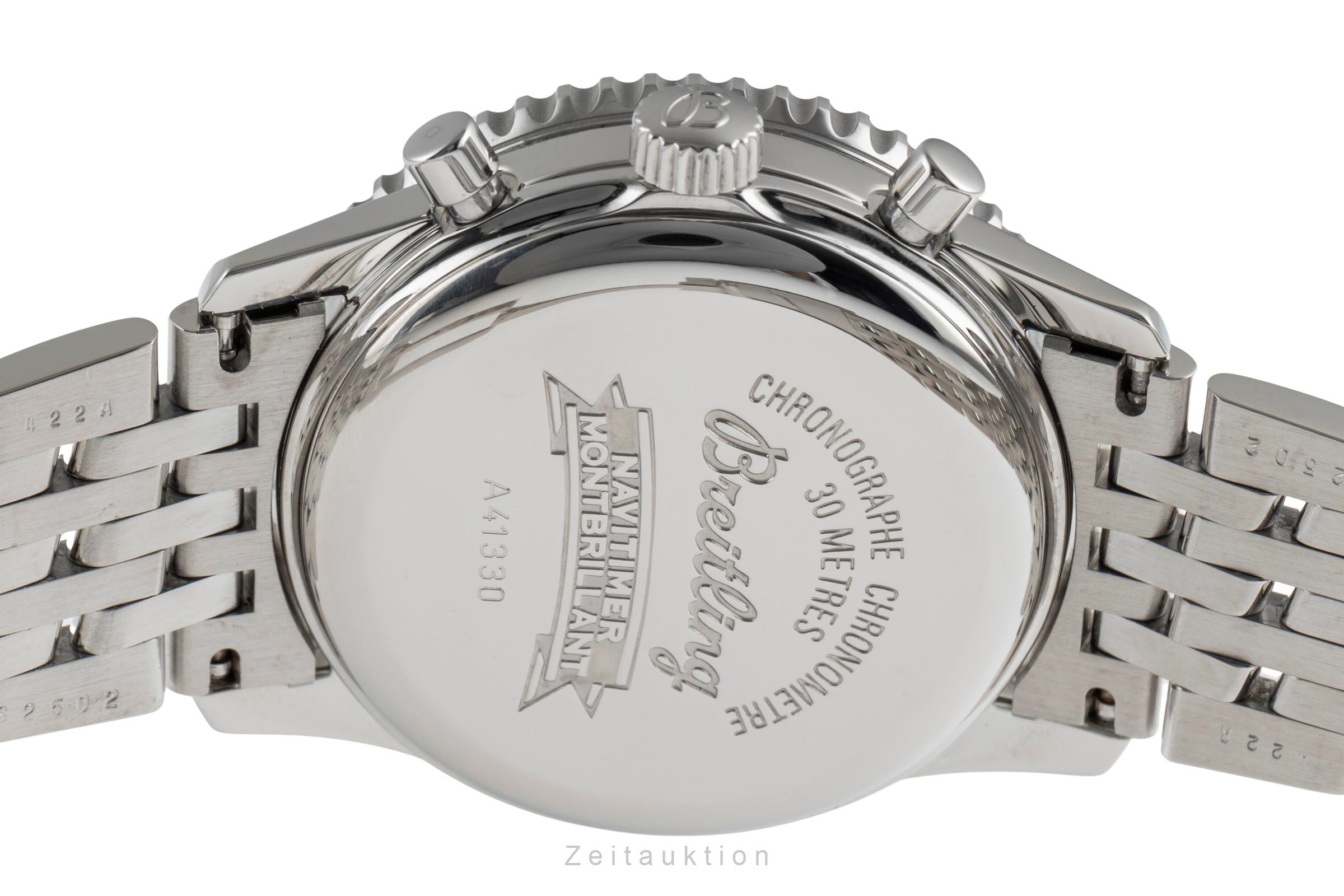 Breitling Navitimer Montbrillant Chronograph Automatik Edelstahl Ref. A41330 B&P [2503512]