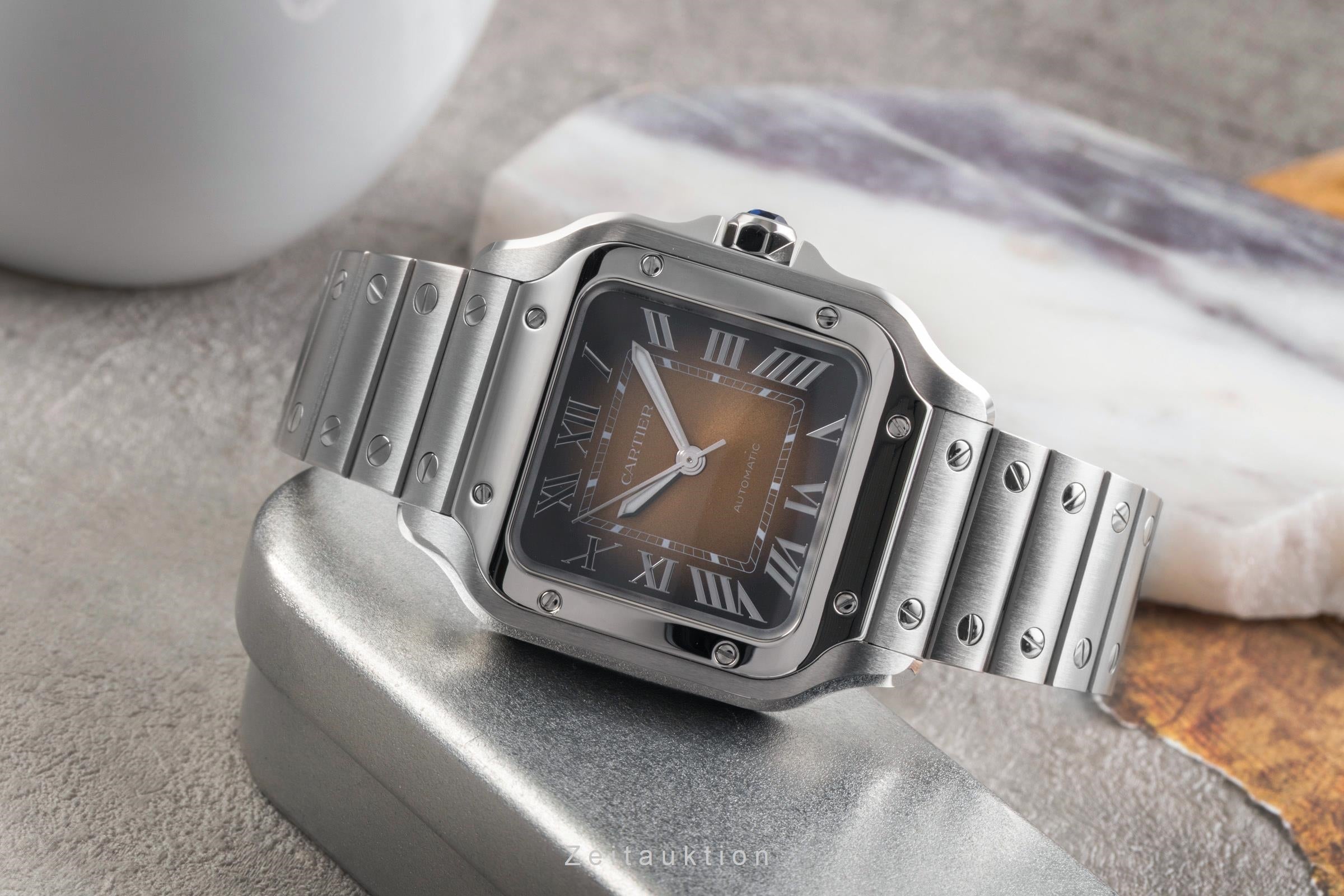 Cartier Santos acero automático reloj para caballeros WSSA0065 LP: 8850EUR  [2503516]