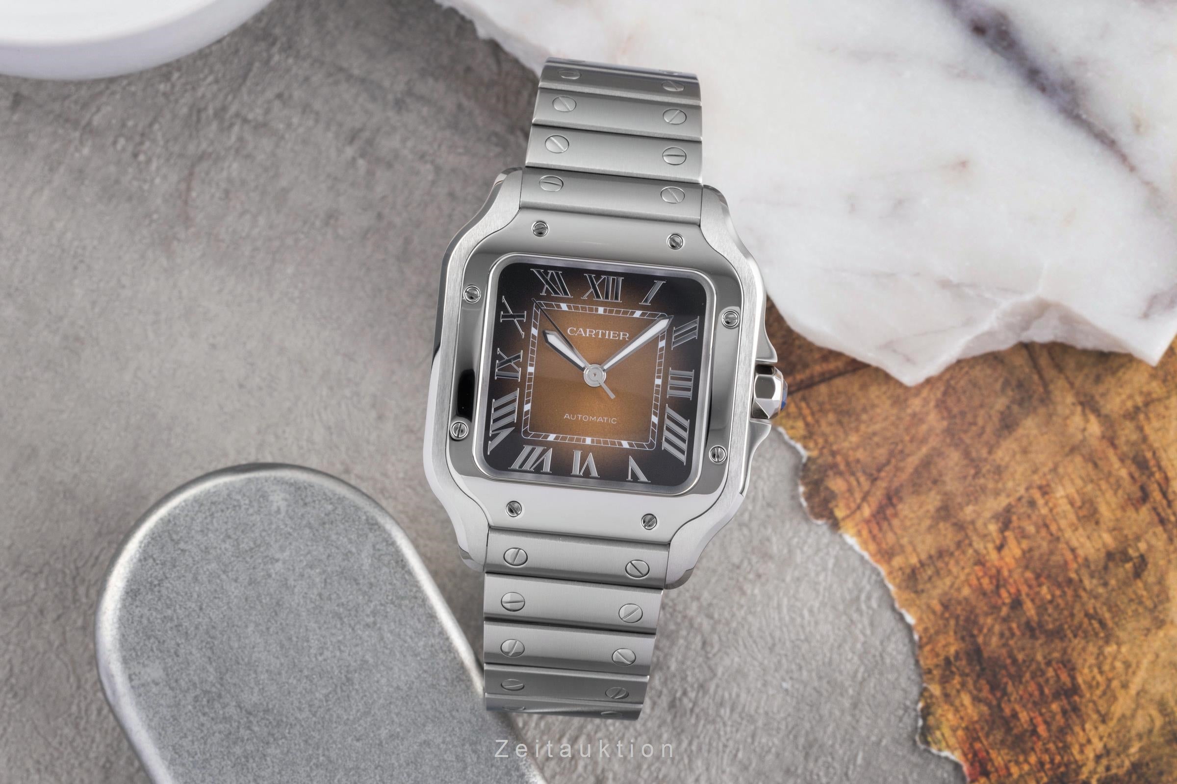 Cartier Santos acero automático reloj para caballeros WSSA0065 LP: 8850EUR  [2503516]
