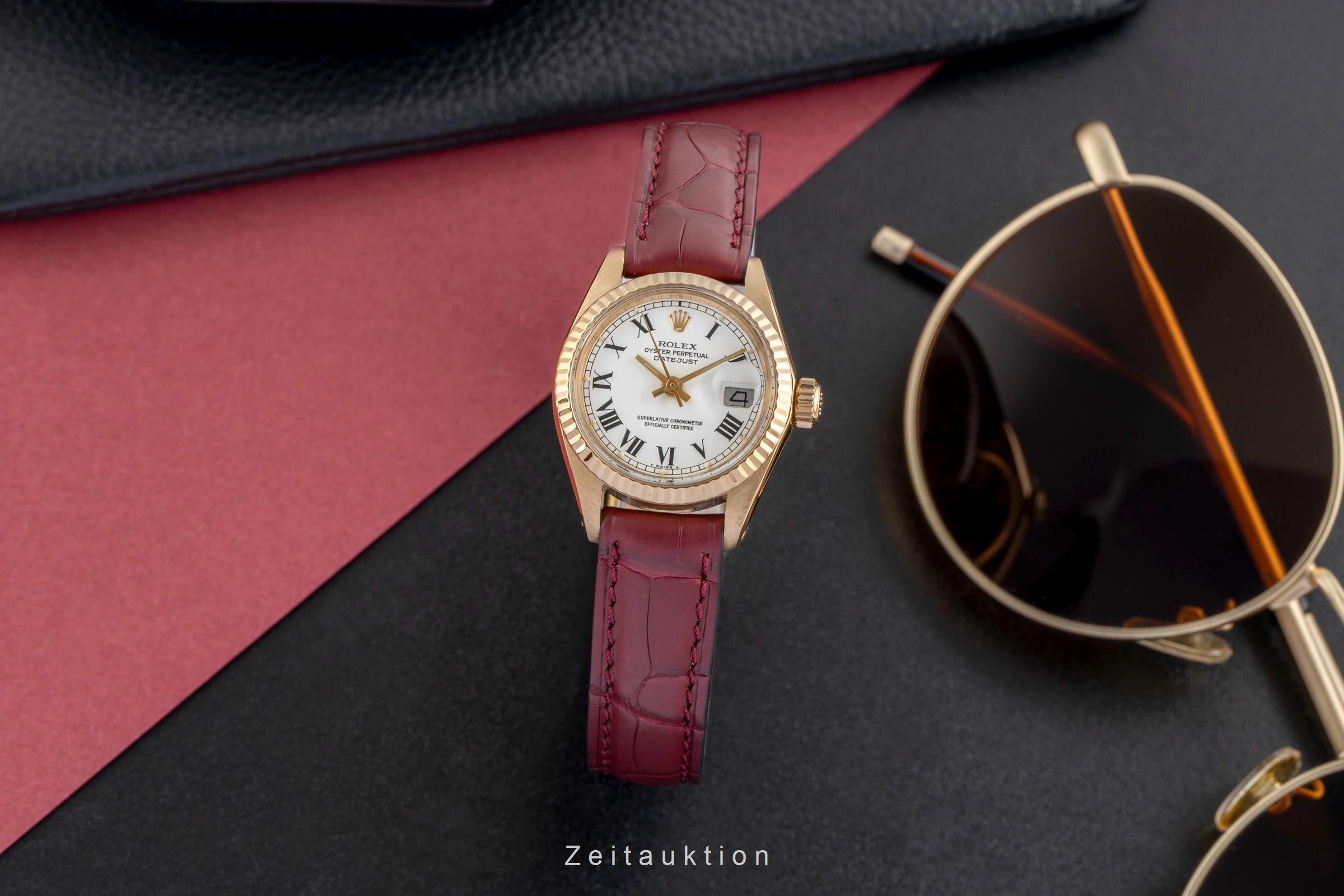 Rolex Lady Datejust or 18 ct automatique montre pour femmes 6917 Vintage  [2503521]