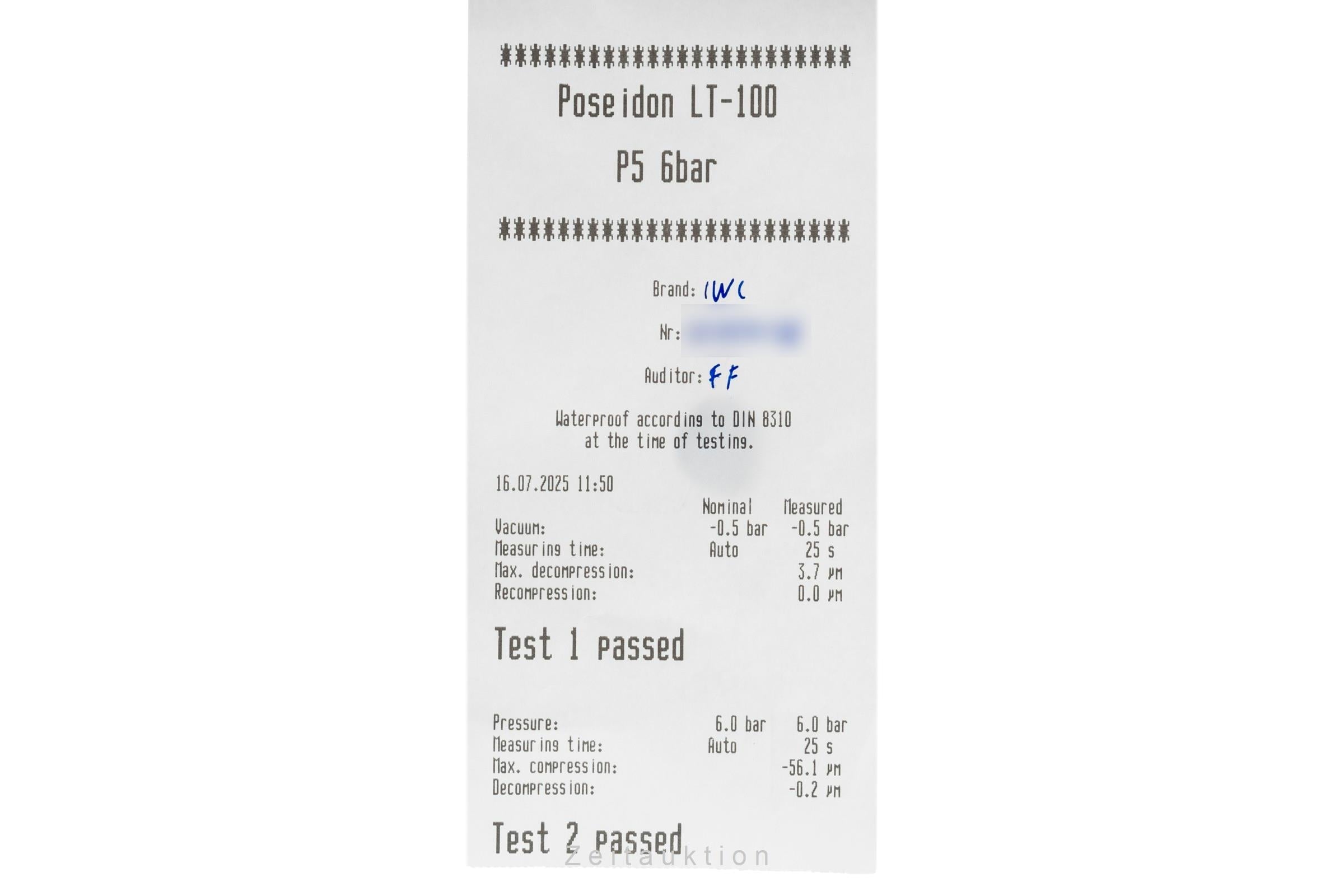 IWC Mark XVI acero automático reloj para caballeros IW325502 LP: 5500EUR  [2503522]