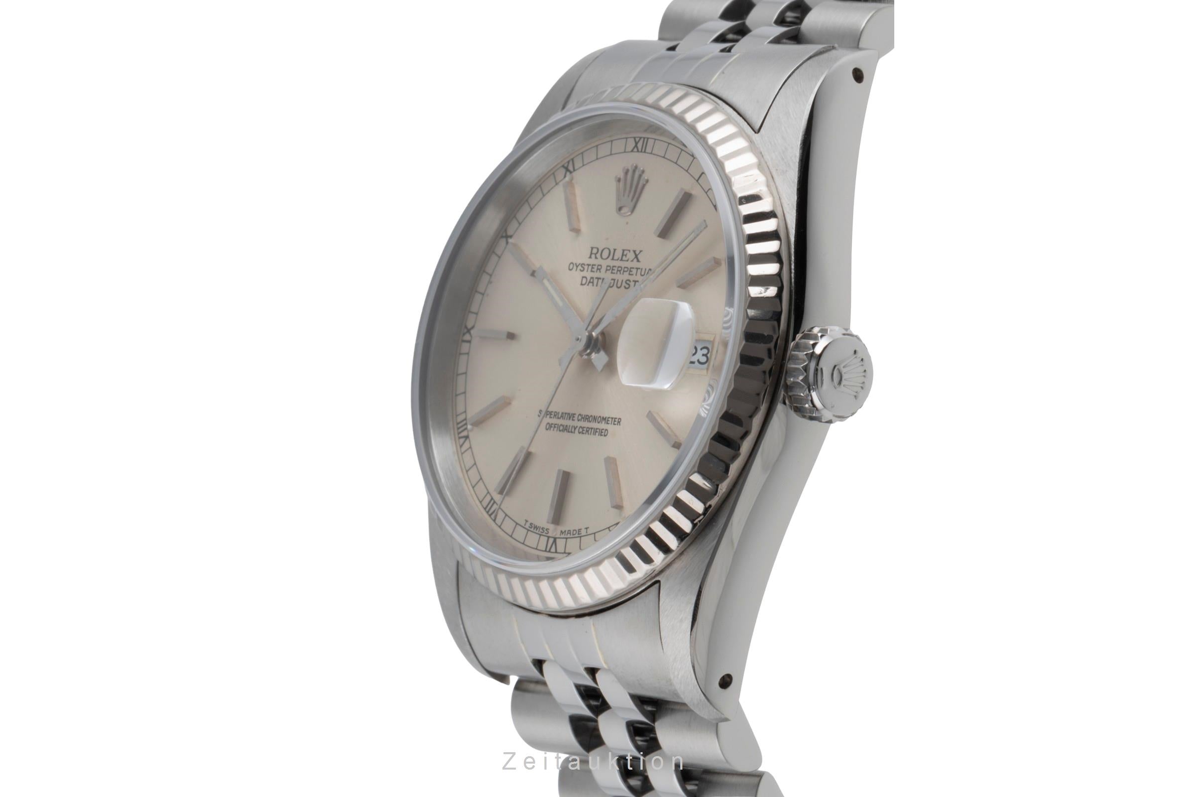 Rolex Datejust acier / or blanc automatique montre pour hommes 16234  [2503529]