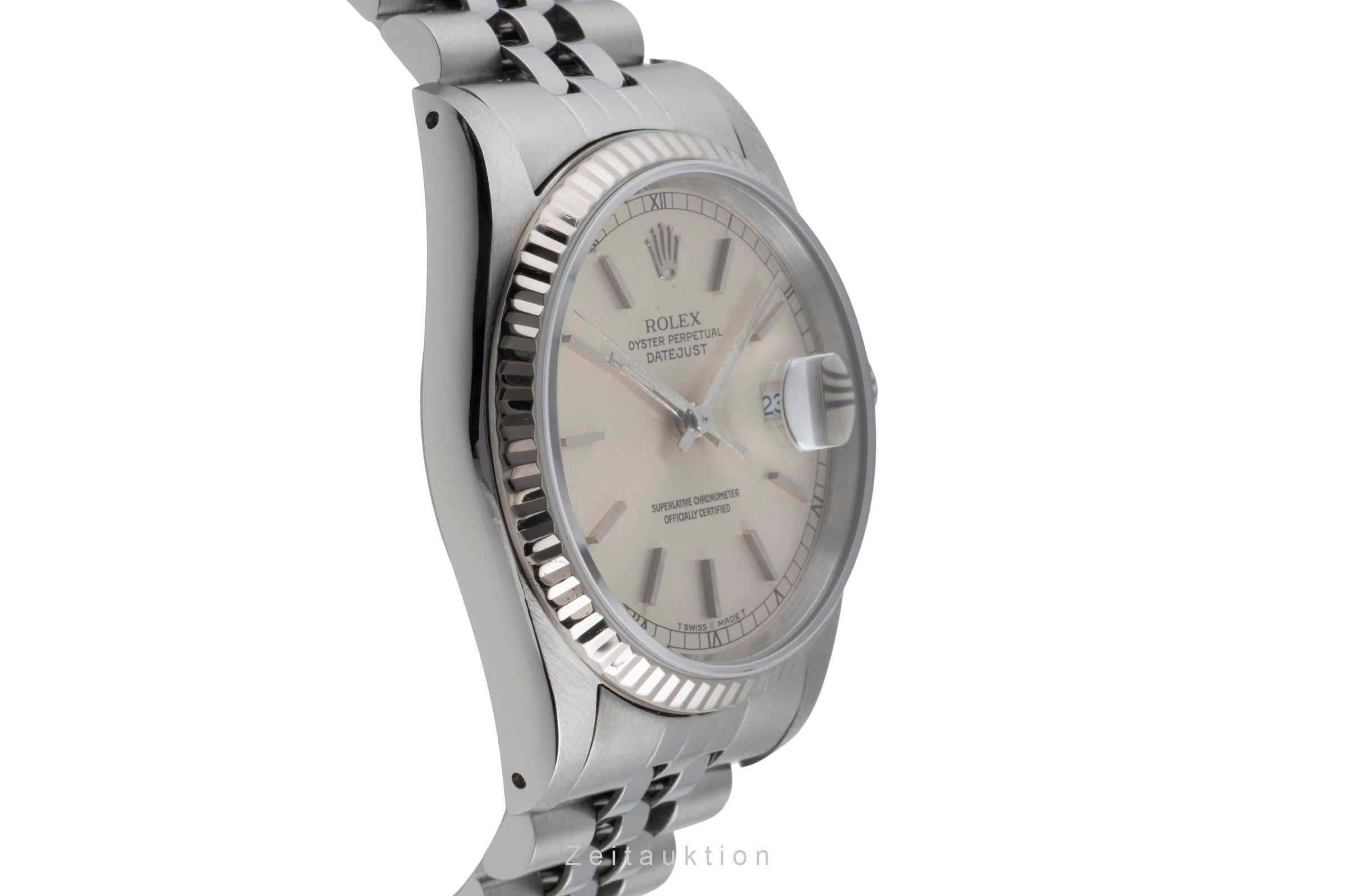 Rolex Datejust acier / or blanc automatique montre pour hommes 16234  [2503529]
