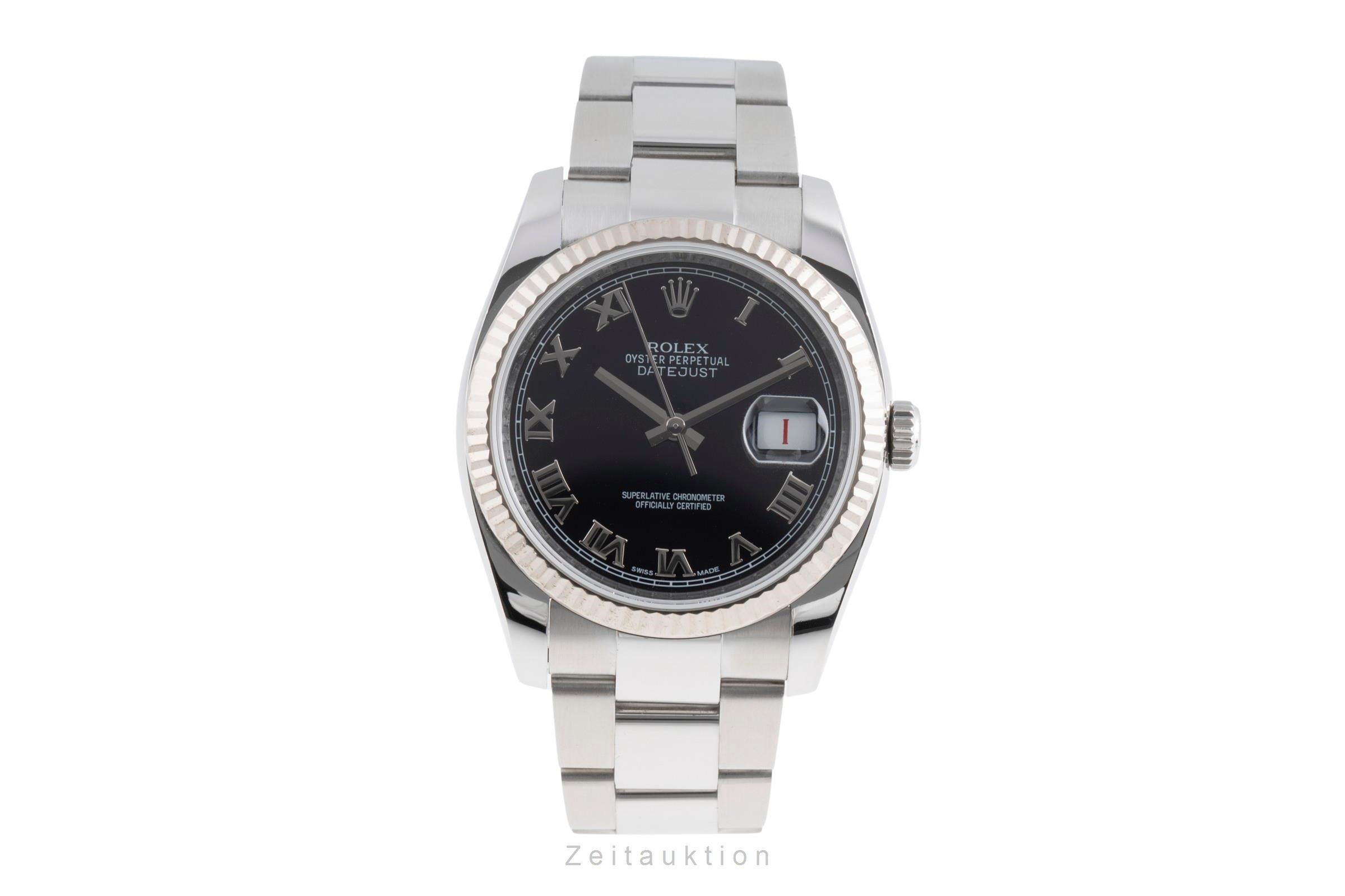 Rolex Datejust acciaio / oro bianco automatismo orologio da uomo 116234  [2503530]