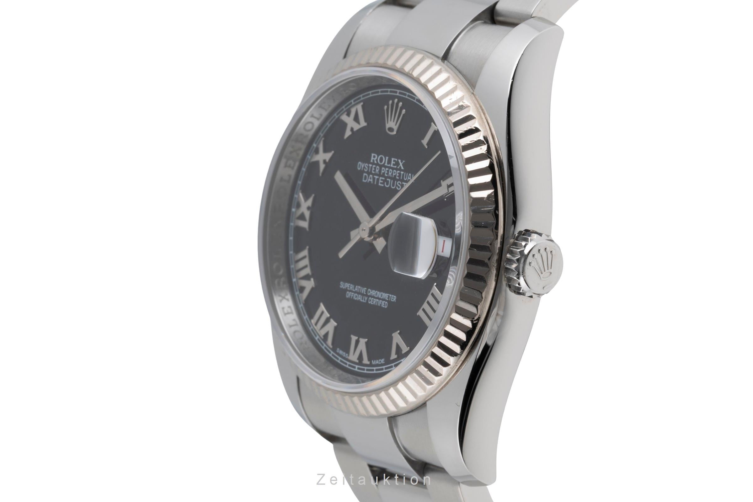 Rolex Datejust acciaio / oro bianco automatismo orologio da uomo 116234  [2503530]