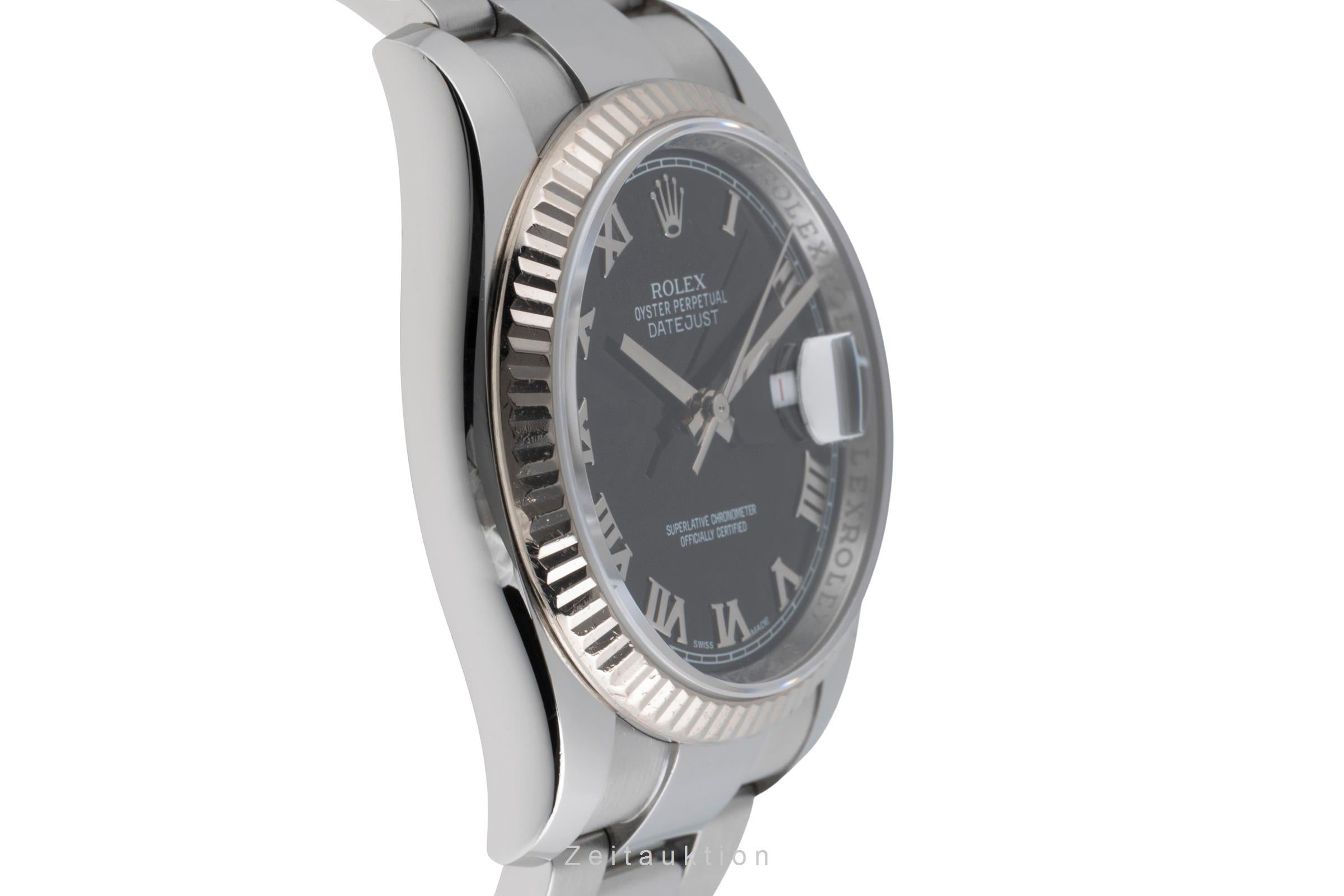 Rolex Datejust acciaio / oro bianco automatismo orologio da uomo 116234  [2503530]