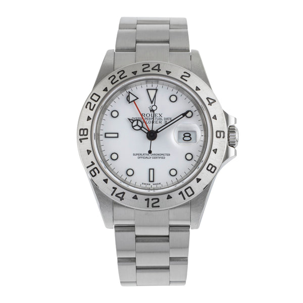 Rolex Explorer II Polar Dial Edelstahl Automatik Herrenuhr Ref. 16570 B&P 2004 [2503533]