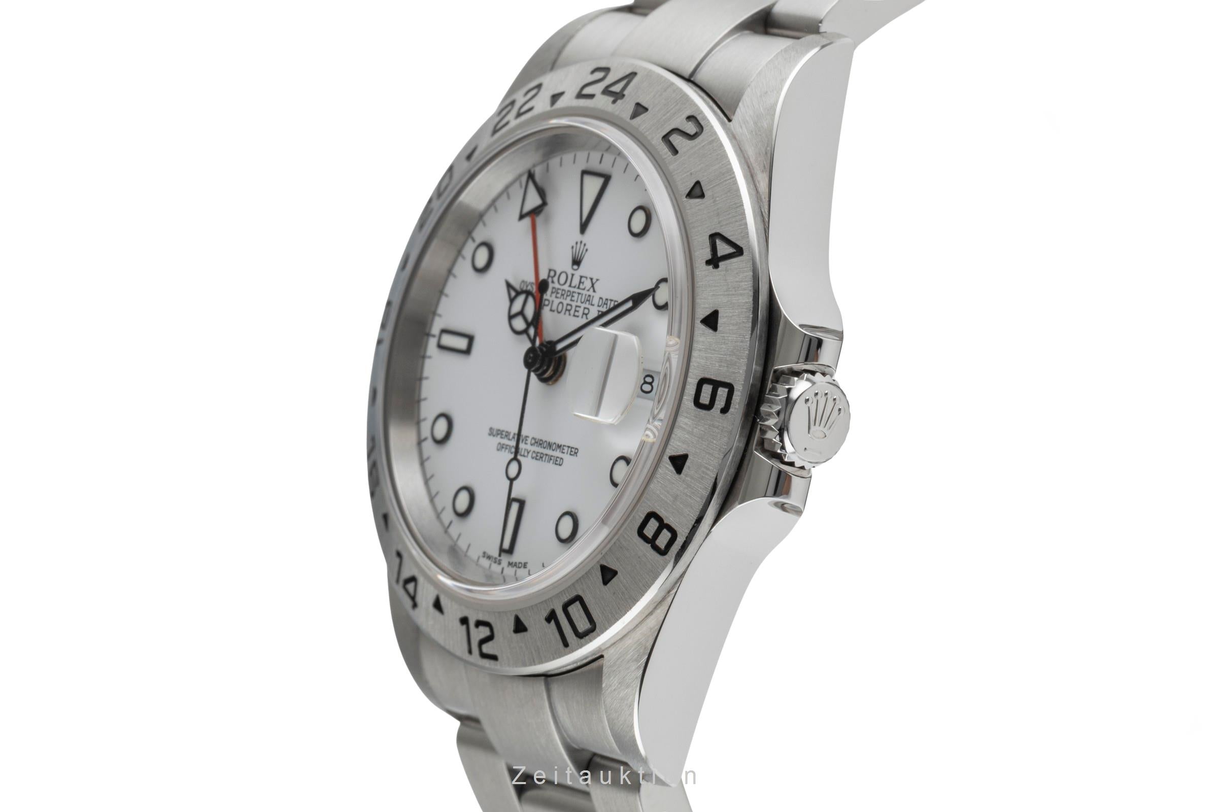 Rolex Explorer II Polar Dial Edelstahl Automatik Herrenuhr Ref. 16570 B&P 2004 [2503533]