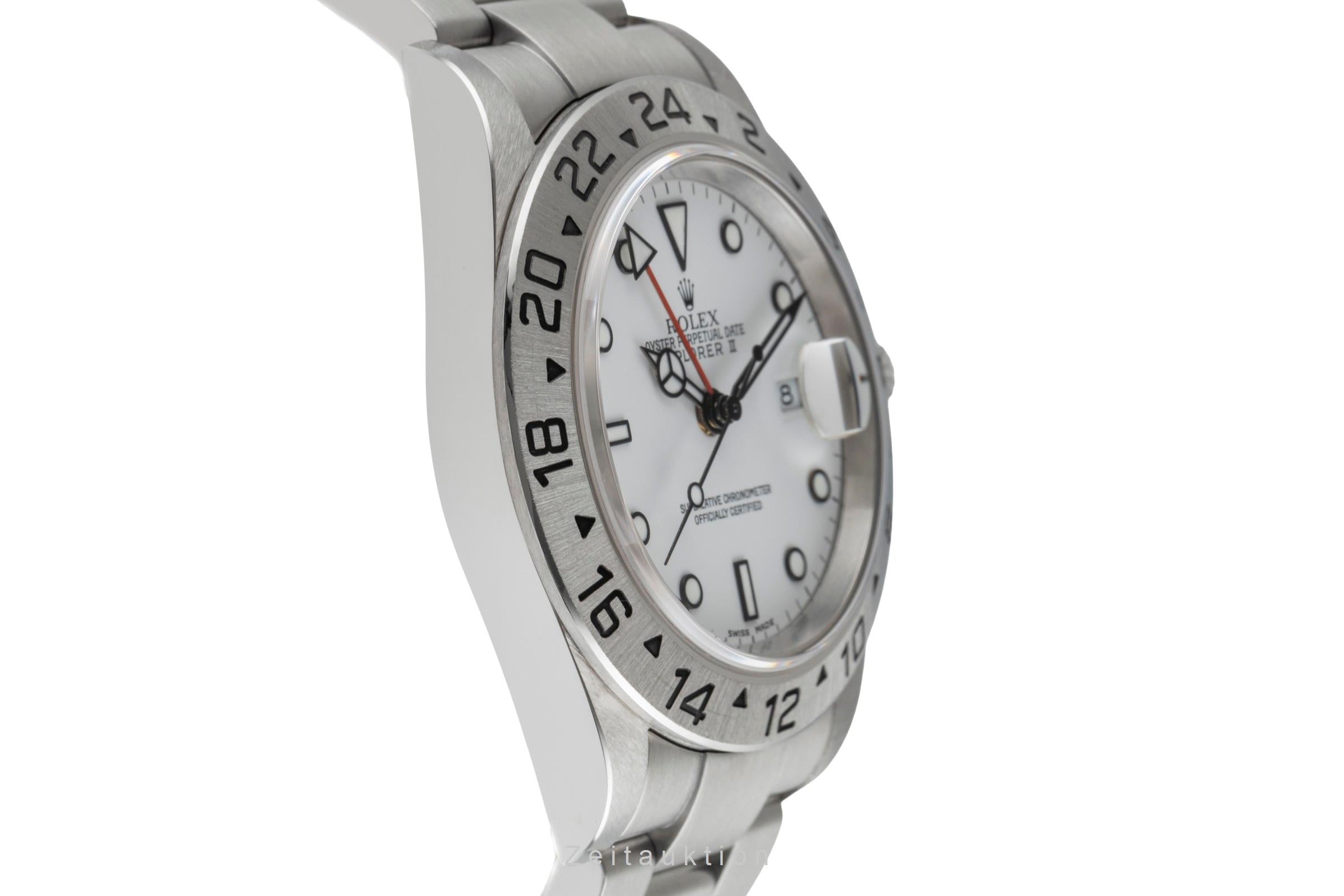 Rolex Explorer II Polar Dial Edelstahl Automatik Herrenuhr Ref. 16570 B&P 2004 [2503533]
