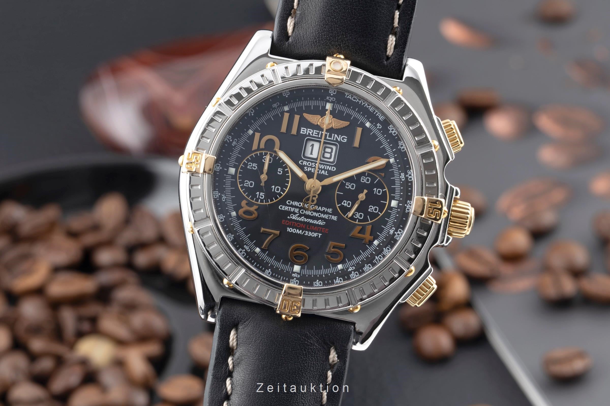 Breitling Crosswind chronograph steel / gold automatic Kal. B44