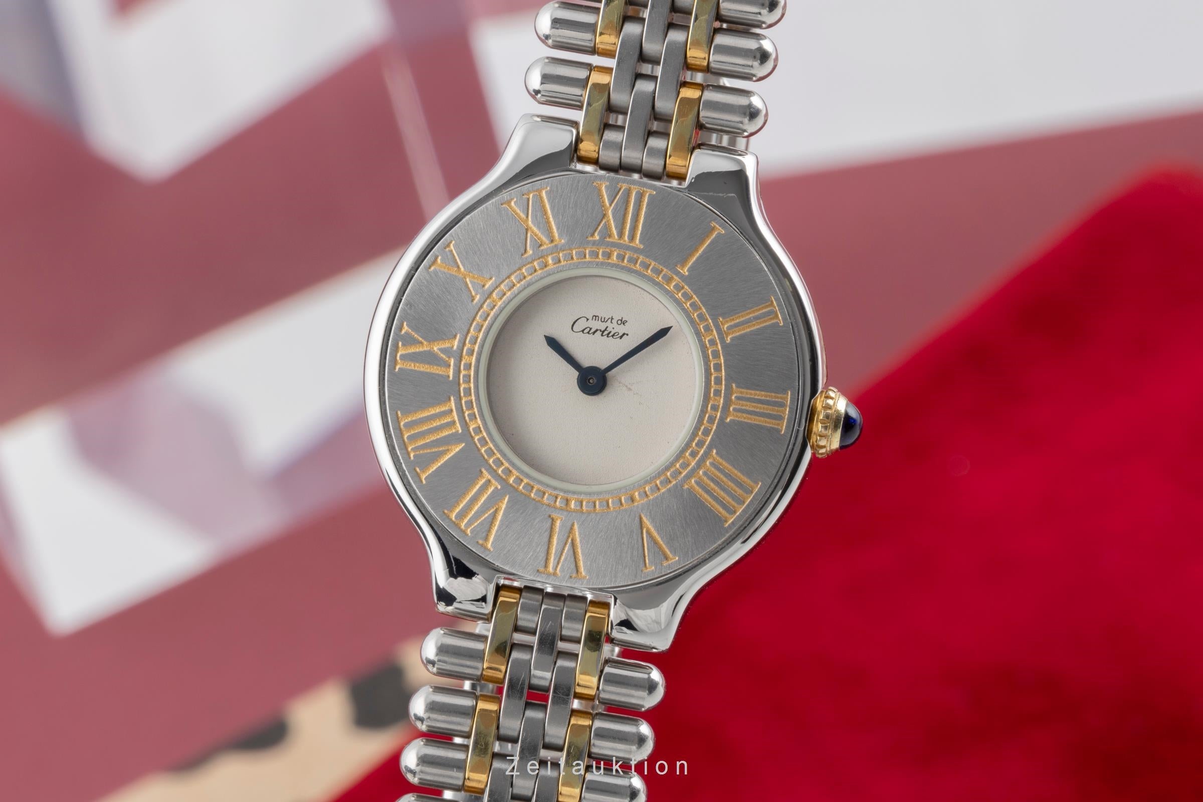 Cartier Must De Cartier 21 acier doré quartz 81 9011