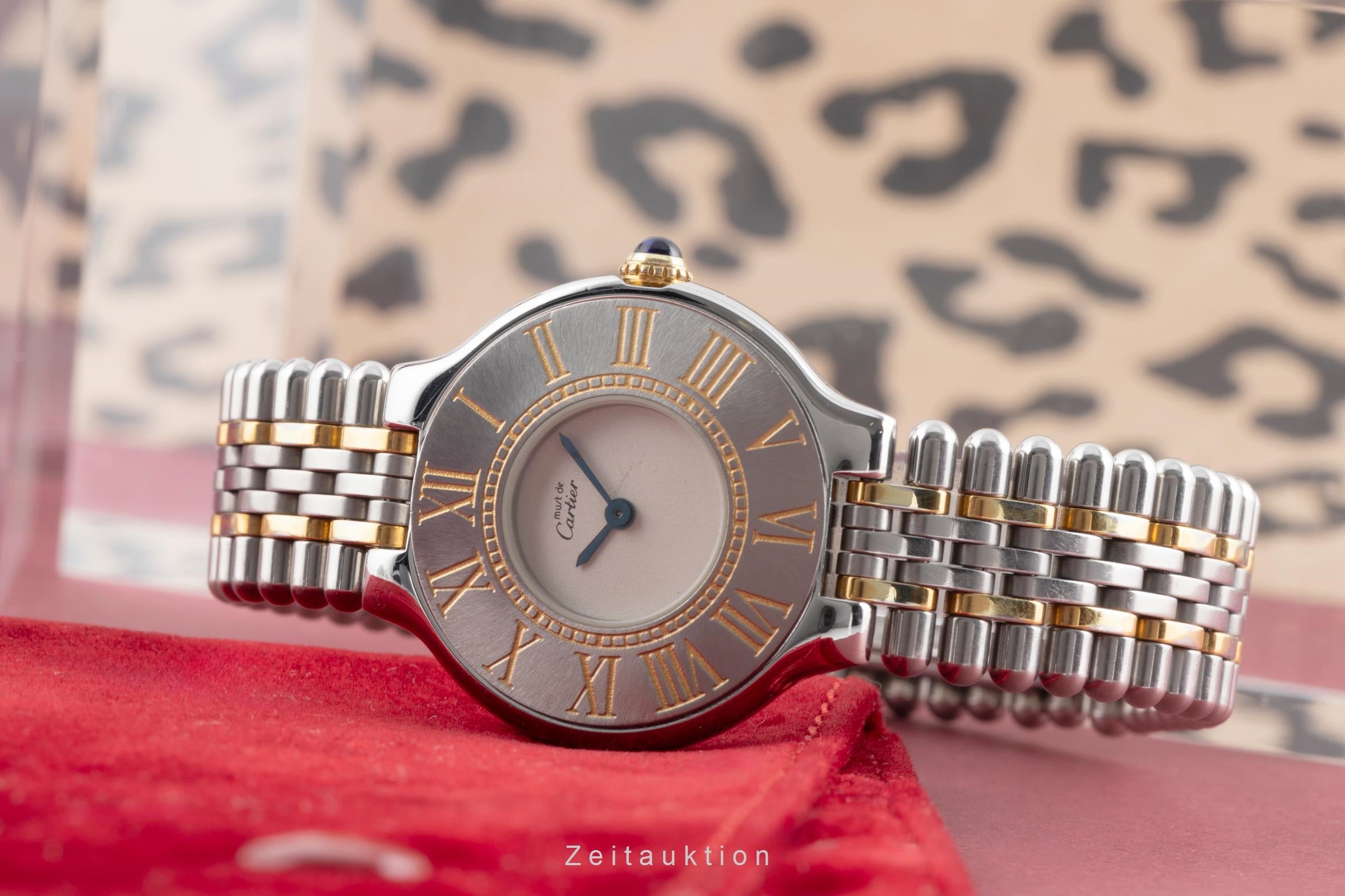 Cartier Must De Cartier 21 gilt / steel quartz women's watch 9011  [2503537]