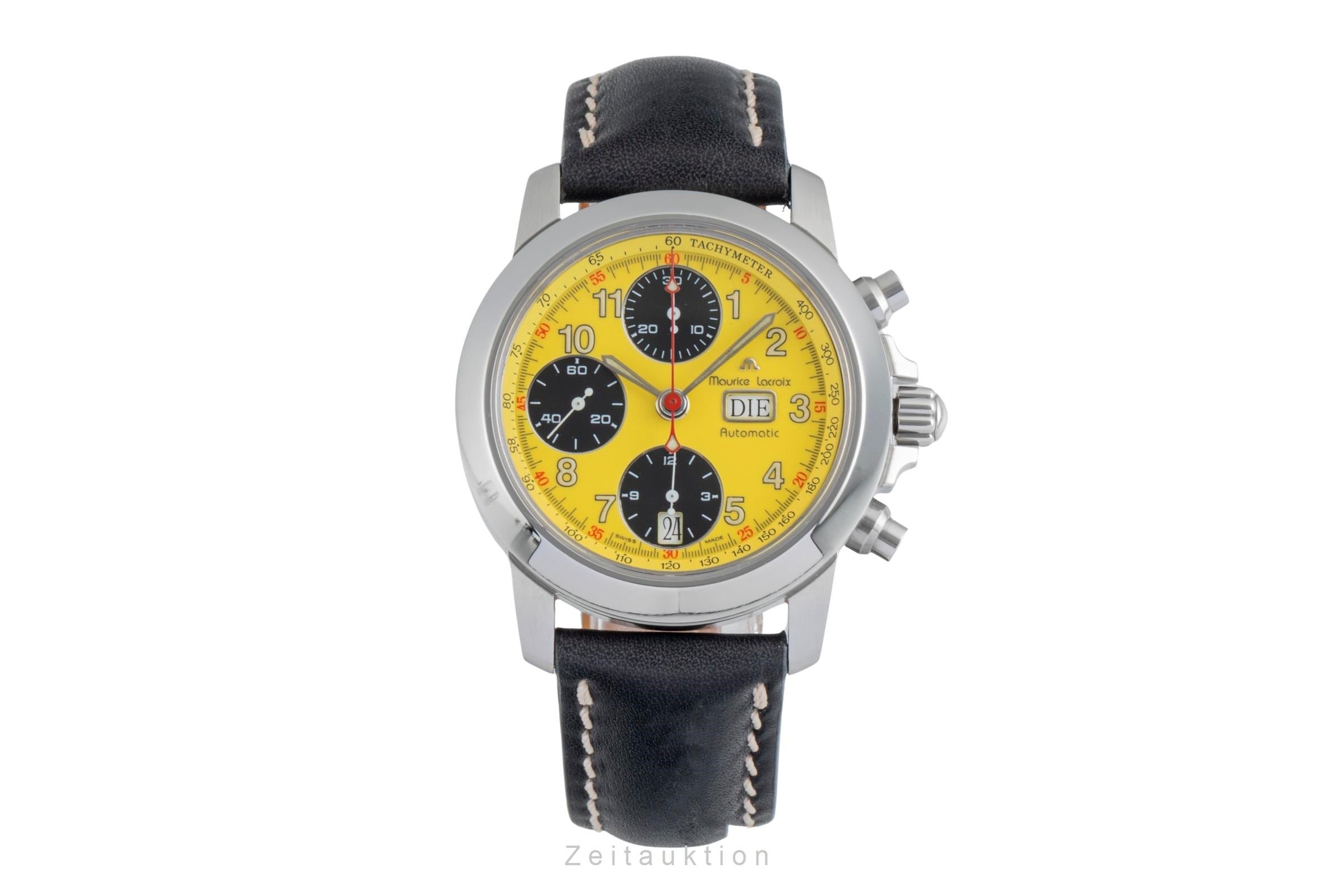 【美品】Maurice Lacroix クロノグラフ腕時計　SS Maurice Lacroix Croneo chronograph steel automatic Ref. 39721