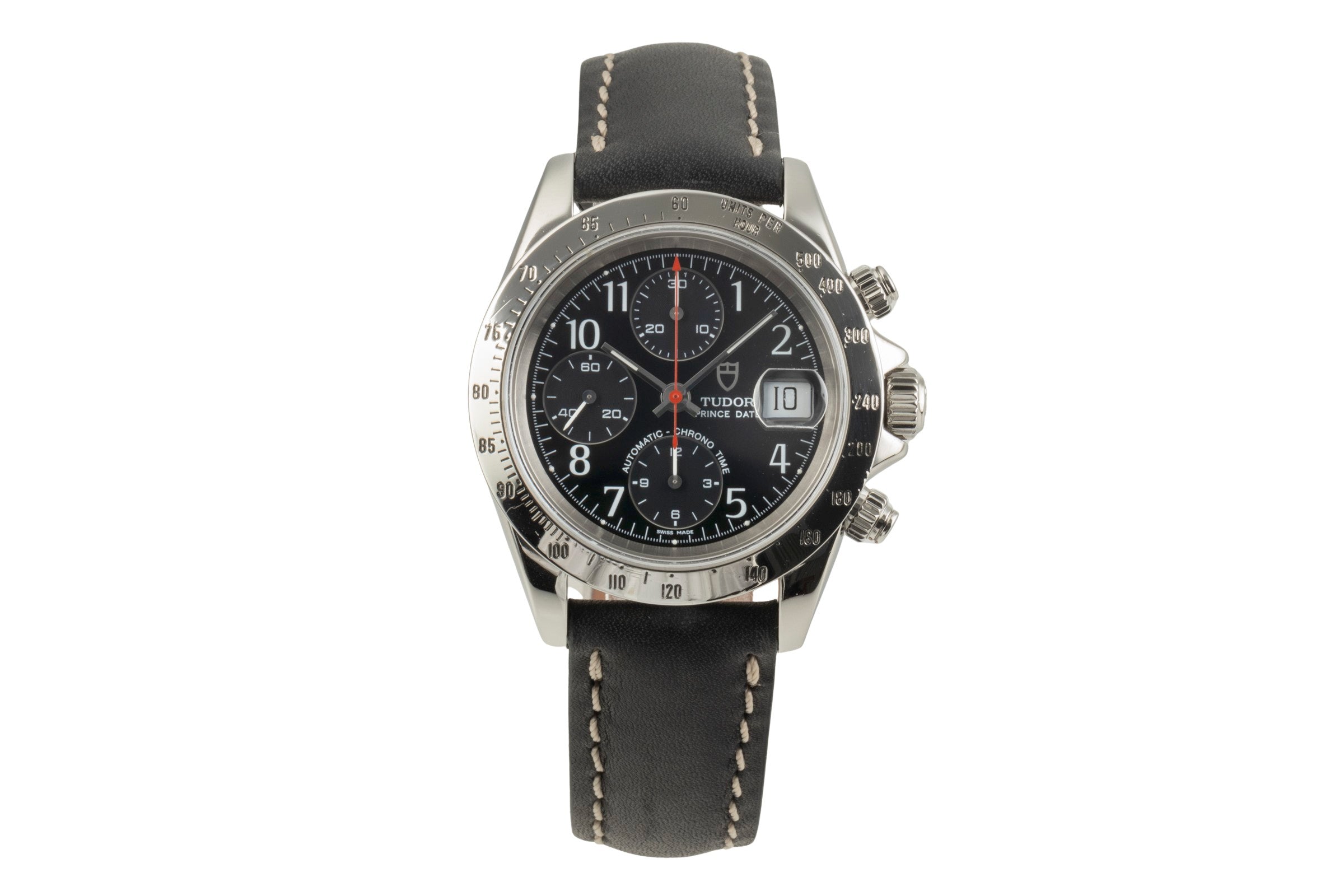 Tudor Prince Date chronographe acier automatique montre pour hommes 79280P  [2503540]