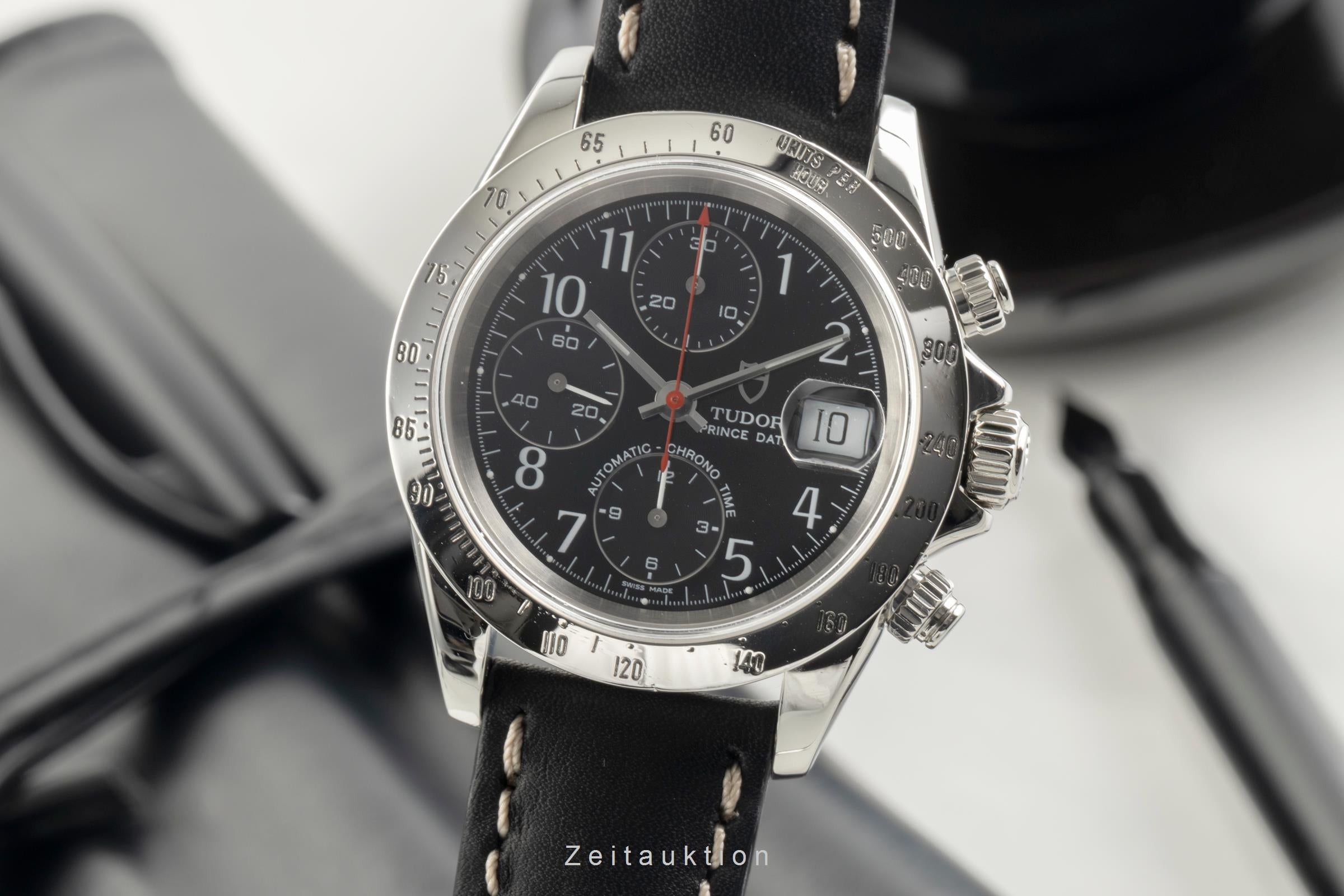 Tudor Prince Date chronographe acier automatique montre pour hommes 79280P  [2503540]