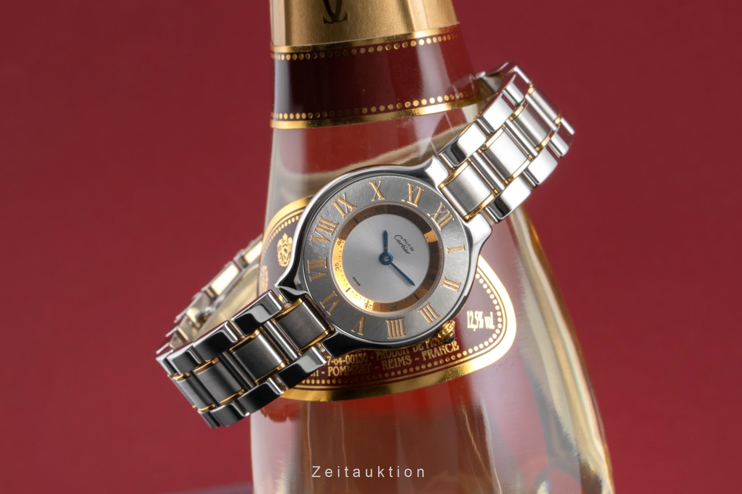 Cartier Ligne 21 acier / doré quartz montre pour femmes W10073R6  [2503543]