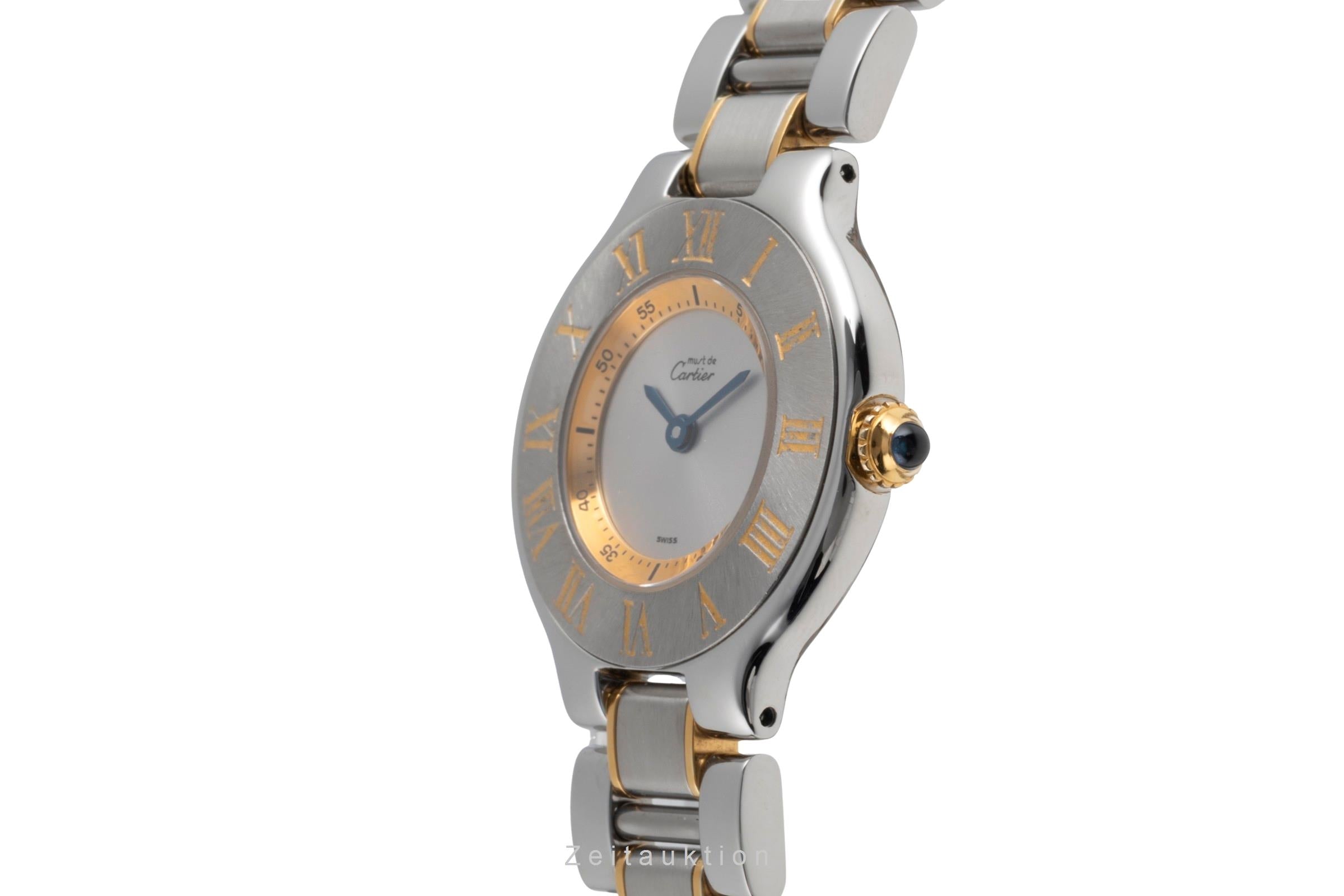 Cartier Ligne 21 acier / doré quartz montre pour femmes W10073R6  [2503543]