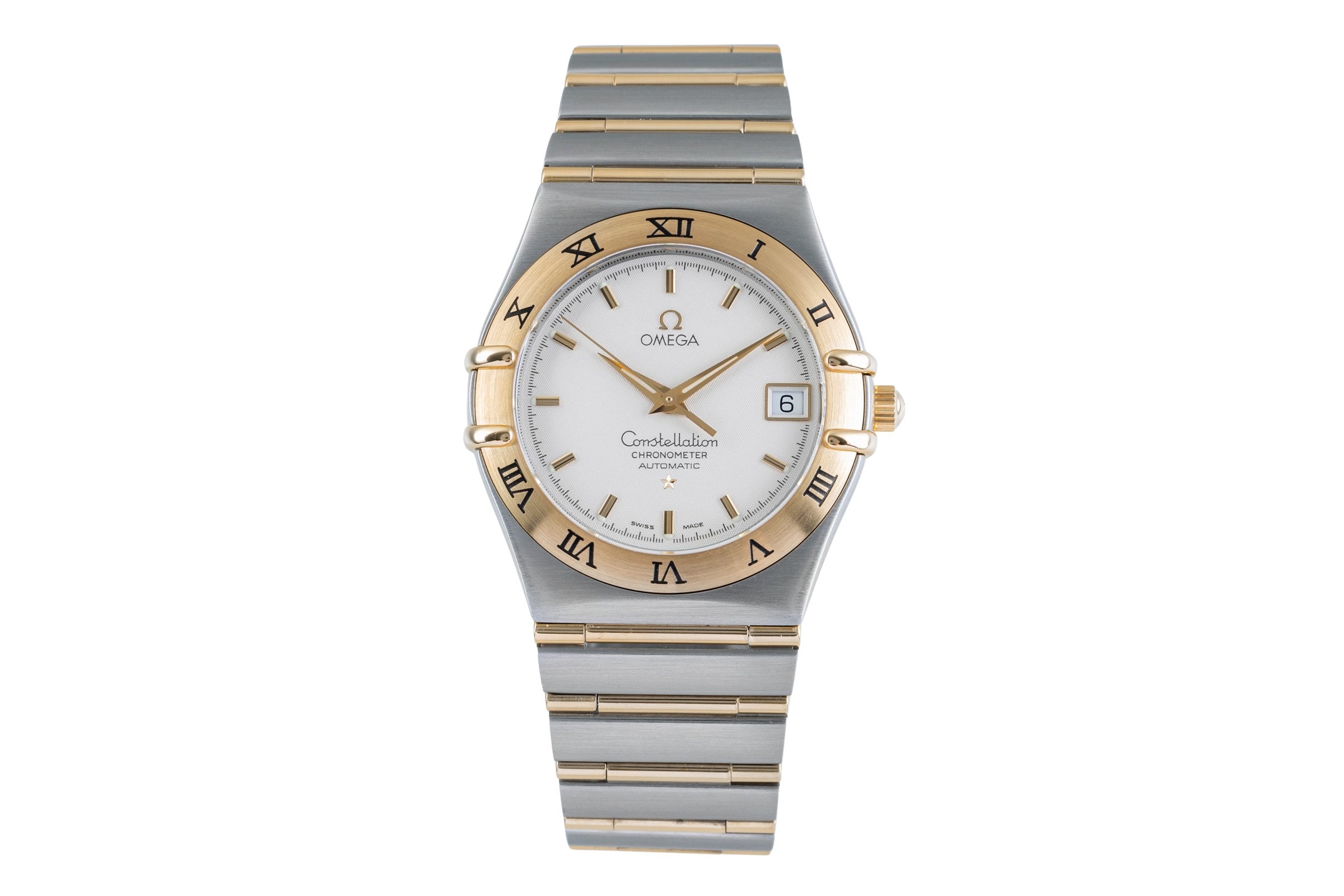Omega Constellation steel / gold automatic men's watch 1202.30.00 LP: 7000EUR  [2503544]