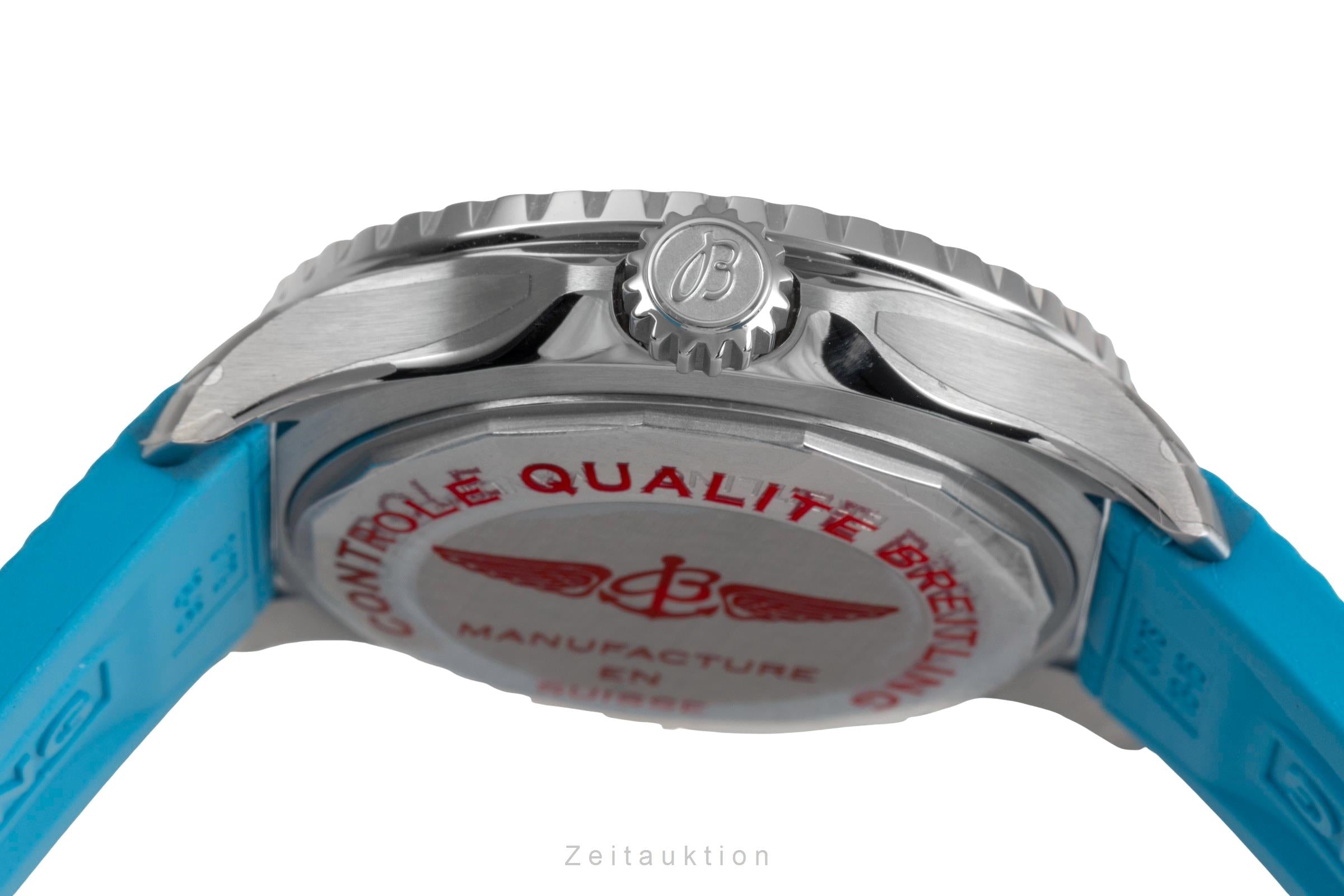 Breitling Superocean 36 Blue Automatik Damenuhr Ref. A17377 Box & Papiere  [2503547]