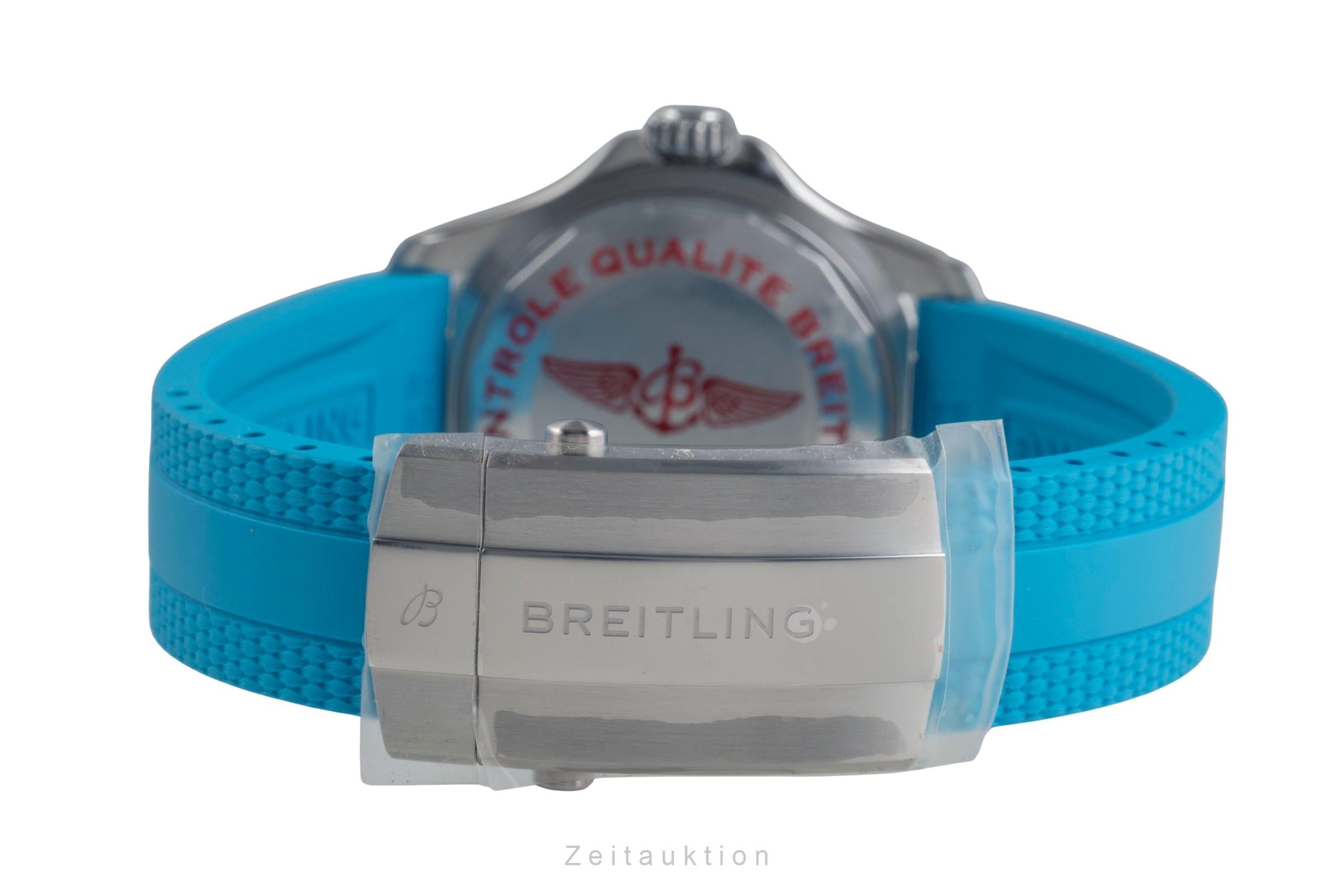 Breitling Superocean 36 Blue Automatik Damenuhr Ref. A17377 Box & Papiere  [2503547]