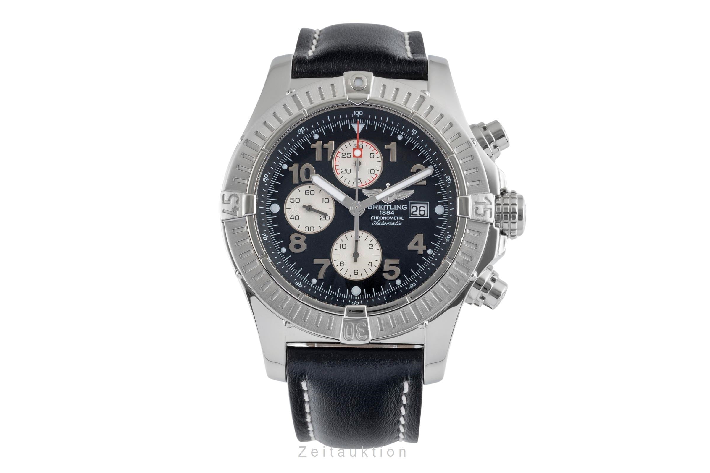 Breitling Super Avenger chronograph steel automatic men's watch A13370  [2503551]