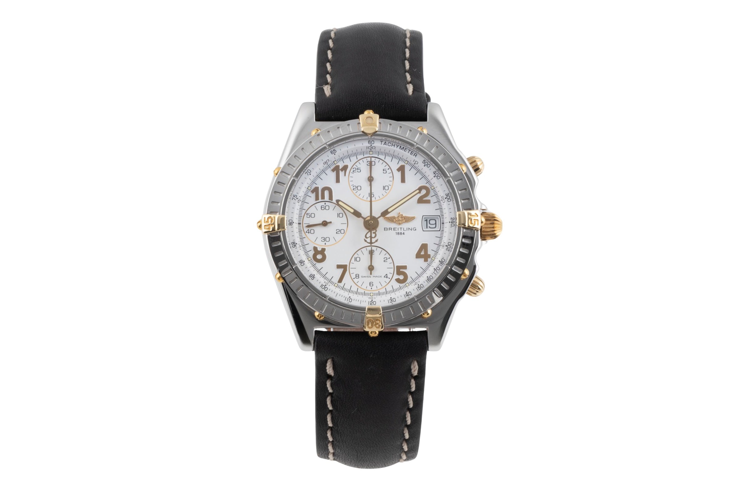 Breitling Chronomat chronograph steel / gold automatic men's watch B13050.1  [2503554]