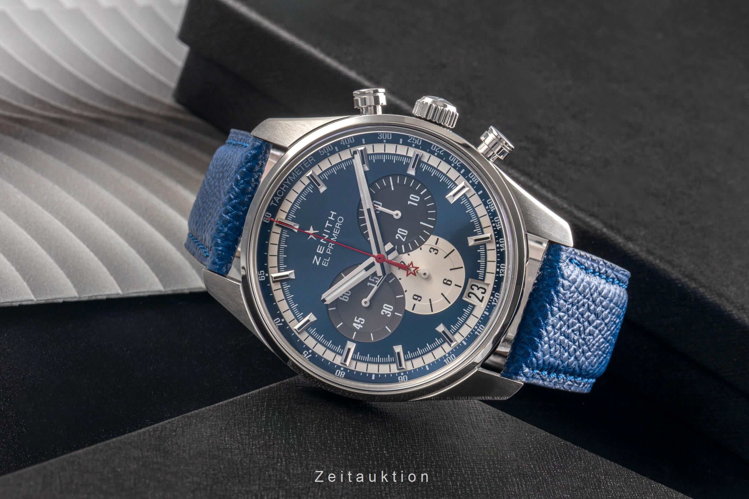 Zenith El Primero Chronograph Stahl Automatik Herrenuhr Ref 03.2040.400/53.C802  [2503557]