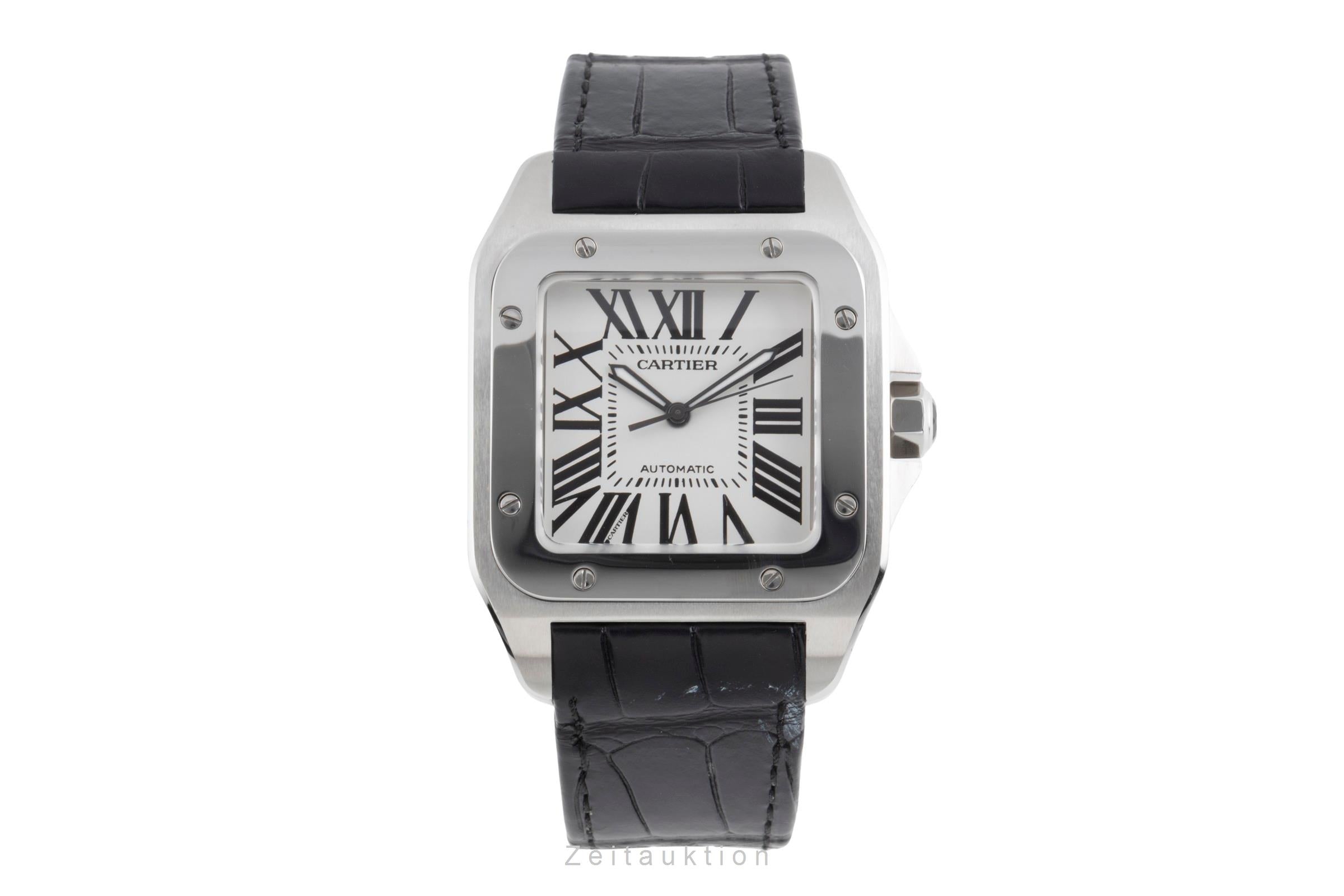Cartier Santos 100 acero automático reloj para caballeros W20073X8  [2503558]