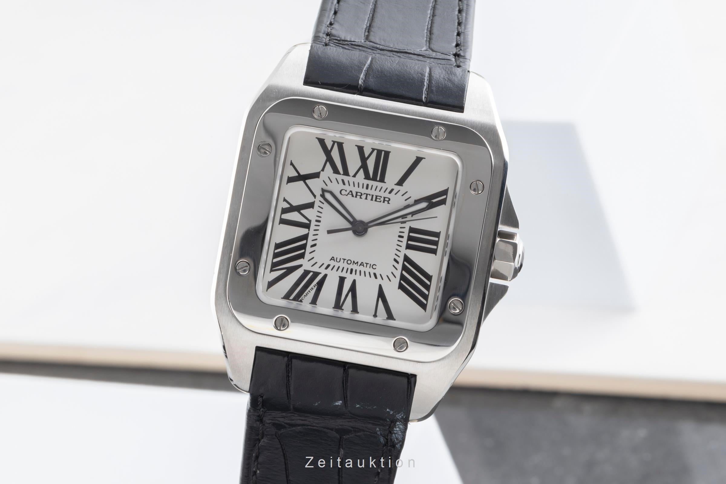 Cartier Santos 100 acero automático reloj para caballeros W20073X8  [2503558]