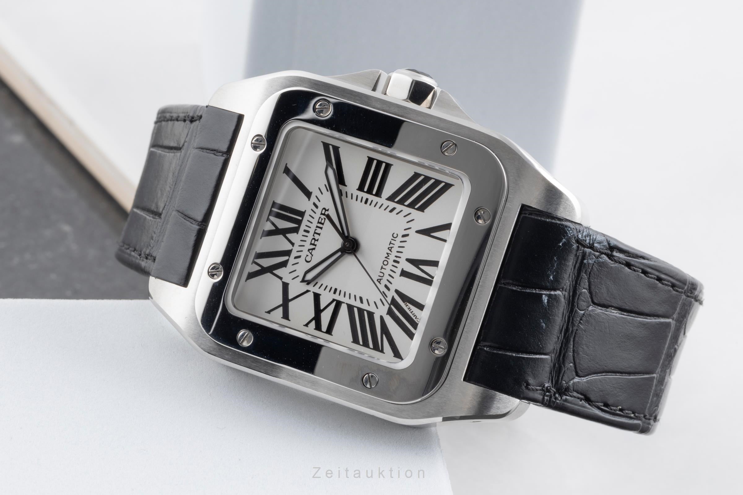 Cartier Santos 100 acero automático reloj para caballeros W20073X8  [2503558]