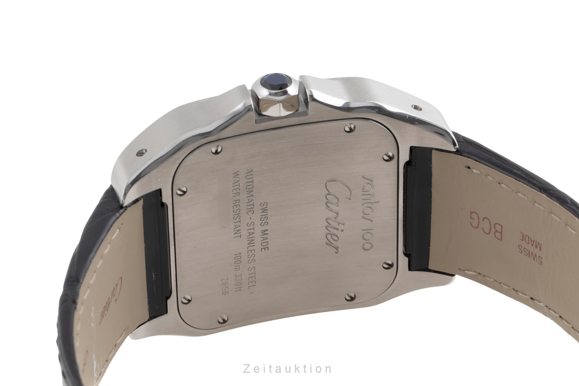 Cartier Santos 100 acero automático reloj para caballeros W20073X8  [2503558]