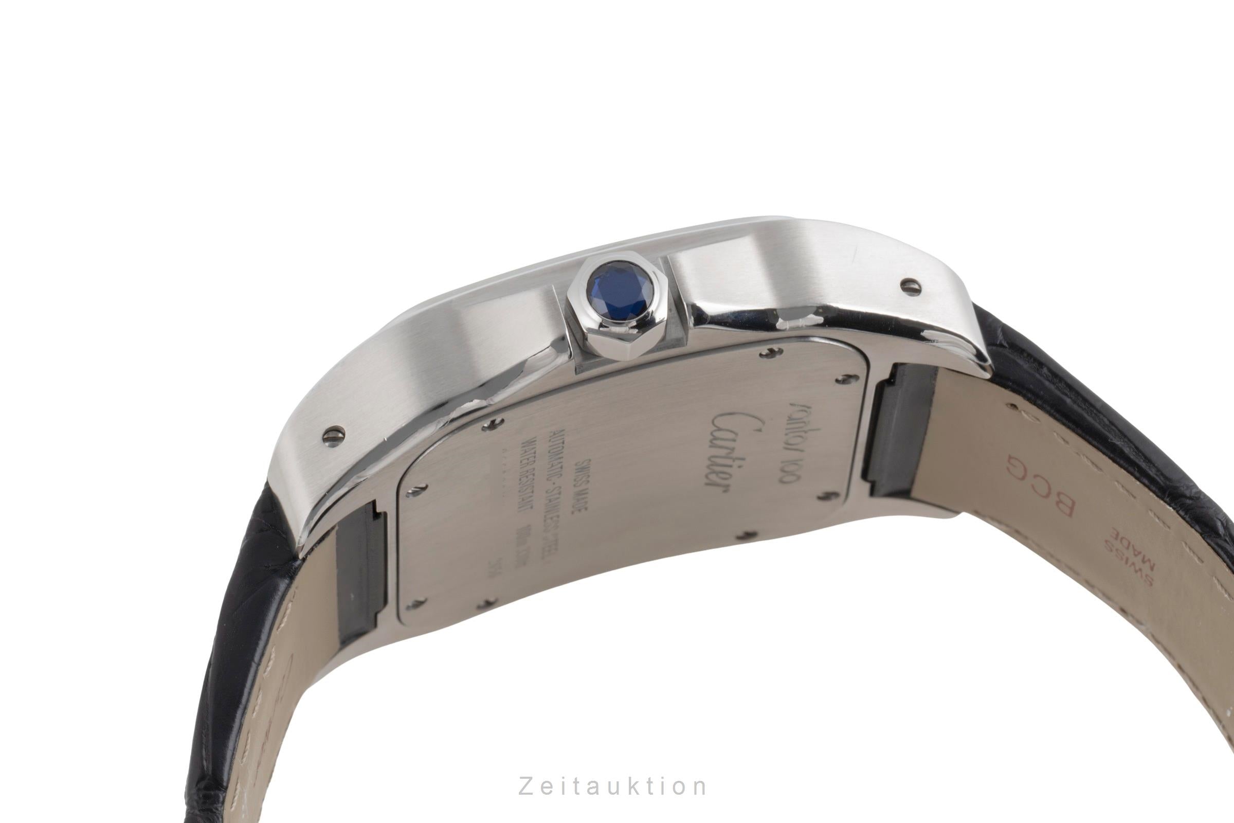 Cartier Santos 100 acero automático reloj para caballeros W20073X8  [2503558]