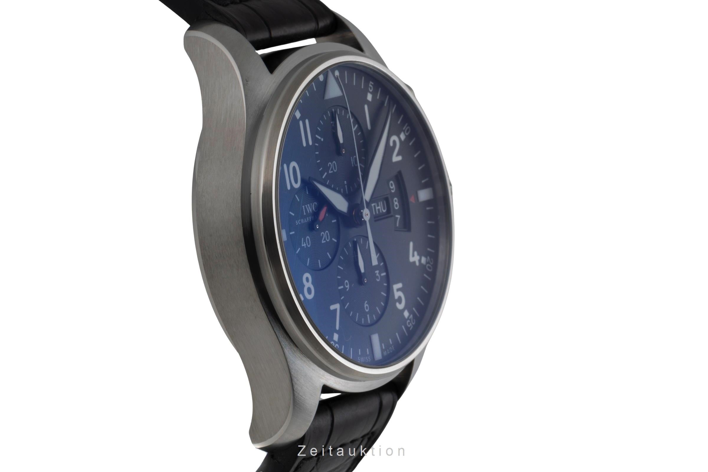 IWC Fliegerchronograph cronografo acciaio automatismo orologio da uomo IW377701 LP: 7300EUR  [2503560]