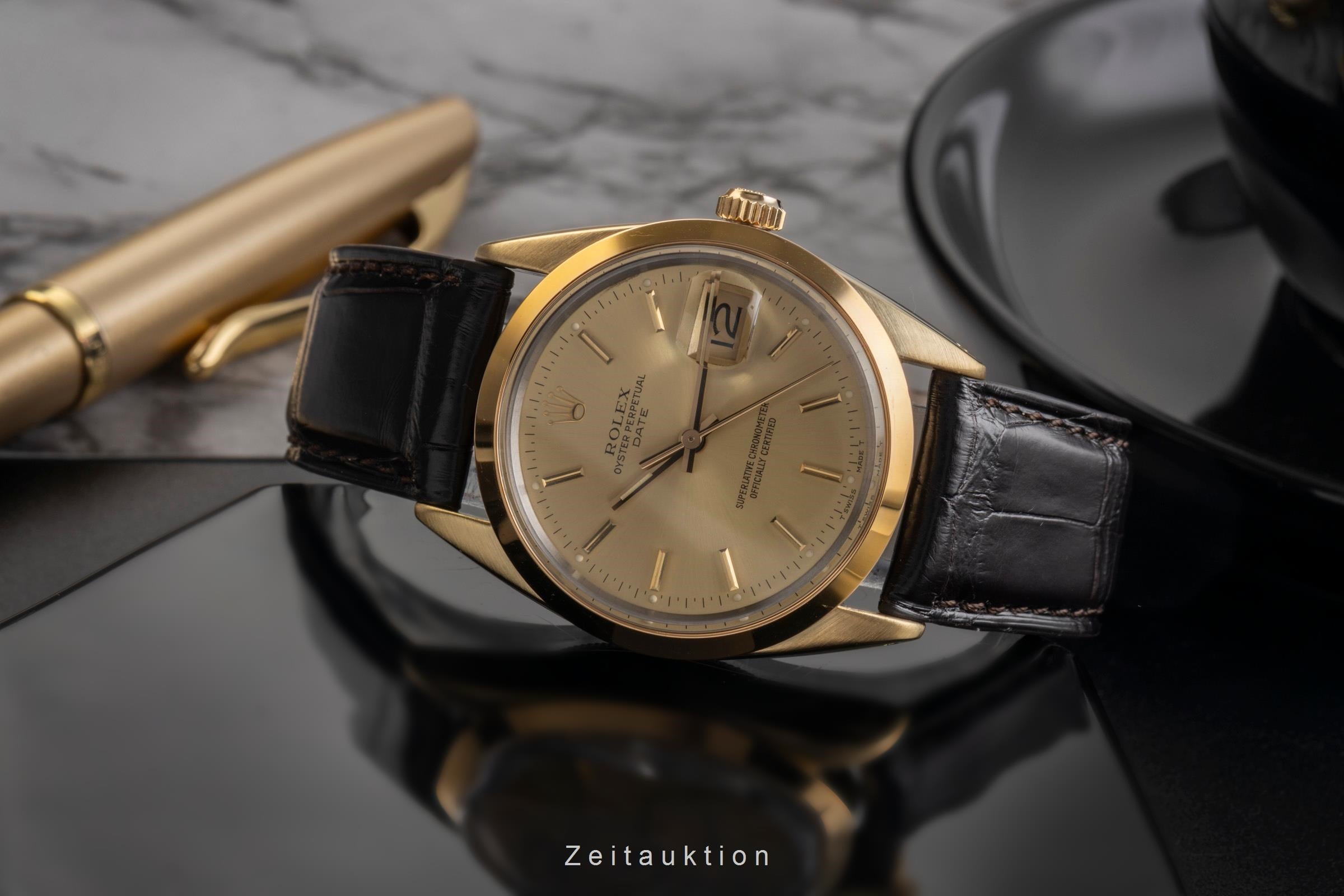 Rolex Date acero / oro automático reloj para caballeros 15505  [2503567]