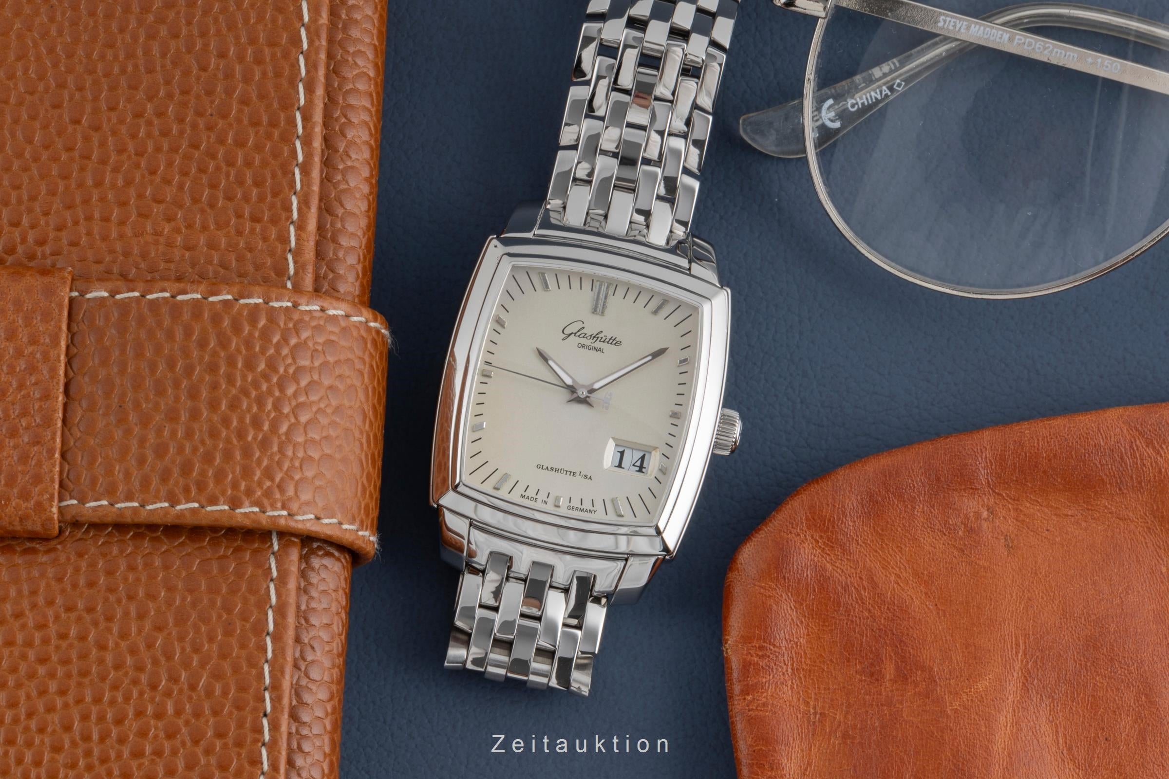 Glashütte Senator acier automatique montre pour hommes 39-42-53-52-14  [2503568]