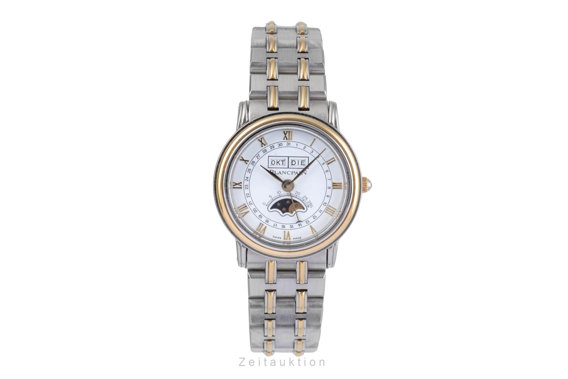 Blancpain Villeret Stahl / Gold Handaufzug Mondphase Damenuhr Ref. 6281  [2503569]