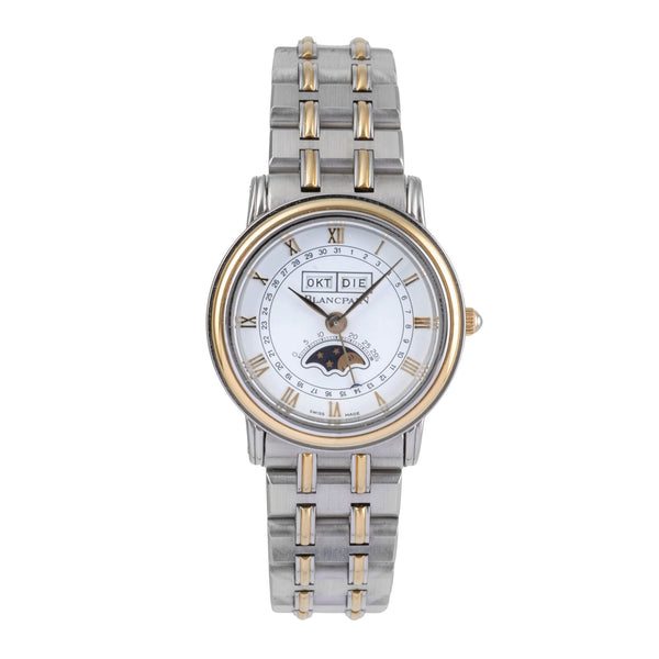 Blancpain Villeret Stahl / Gold Handaufzug Mondphase Damenuhr Ref. 6281  [2503569]