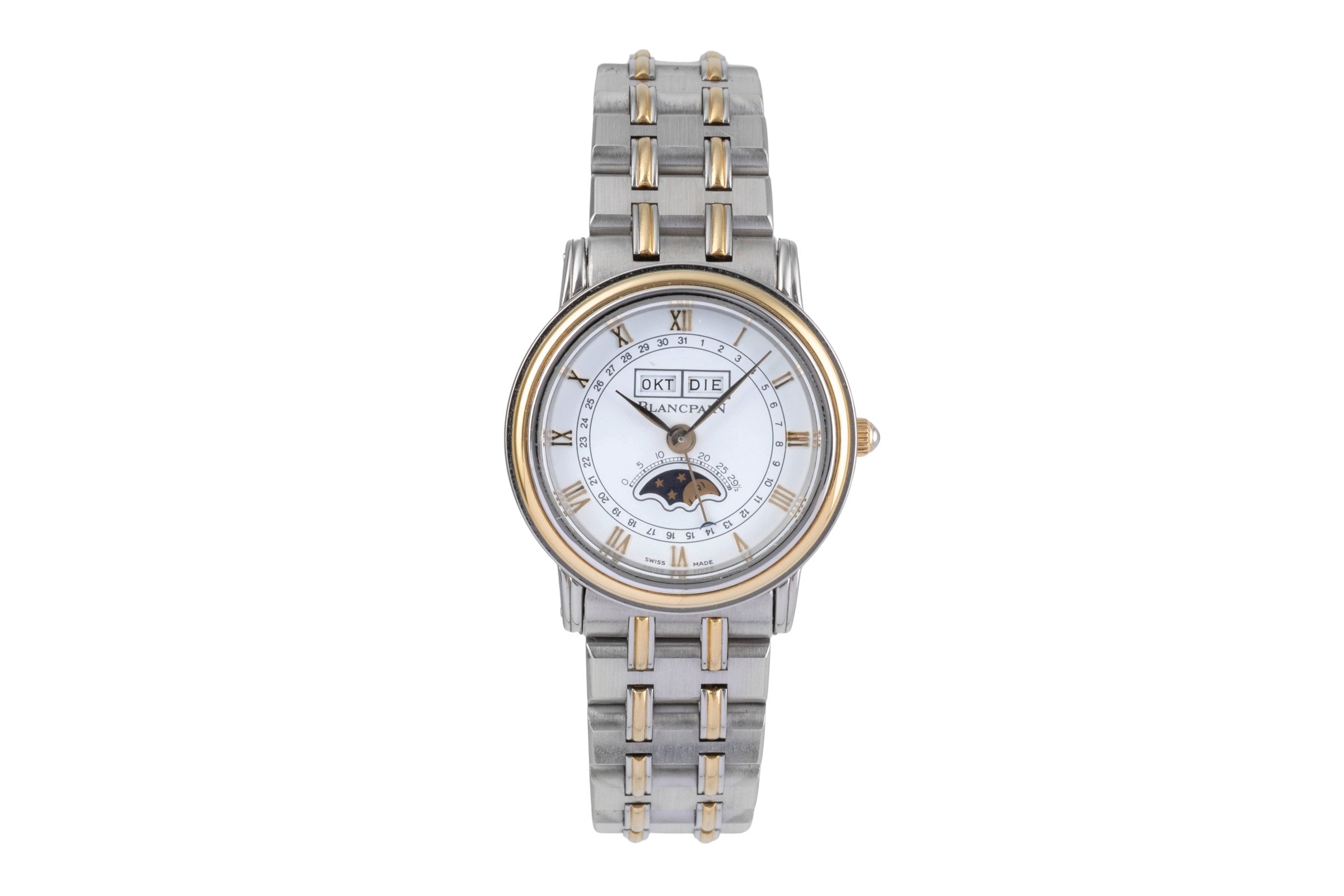 Blancpain Villeret acier / or  à remontage manuel montre pour femmes 6281  [2503569]