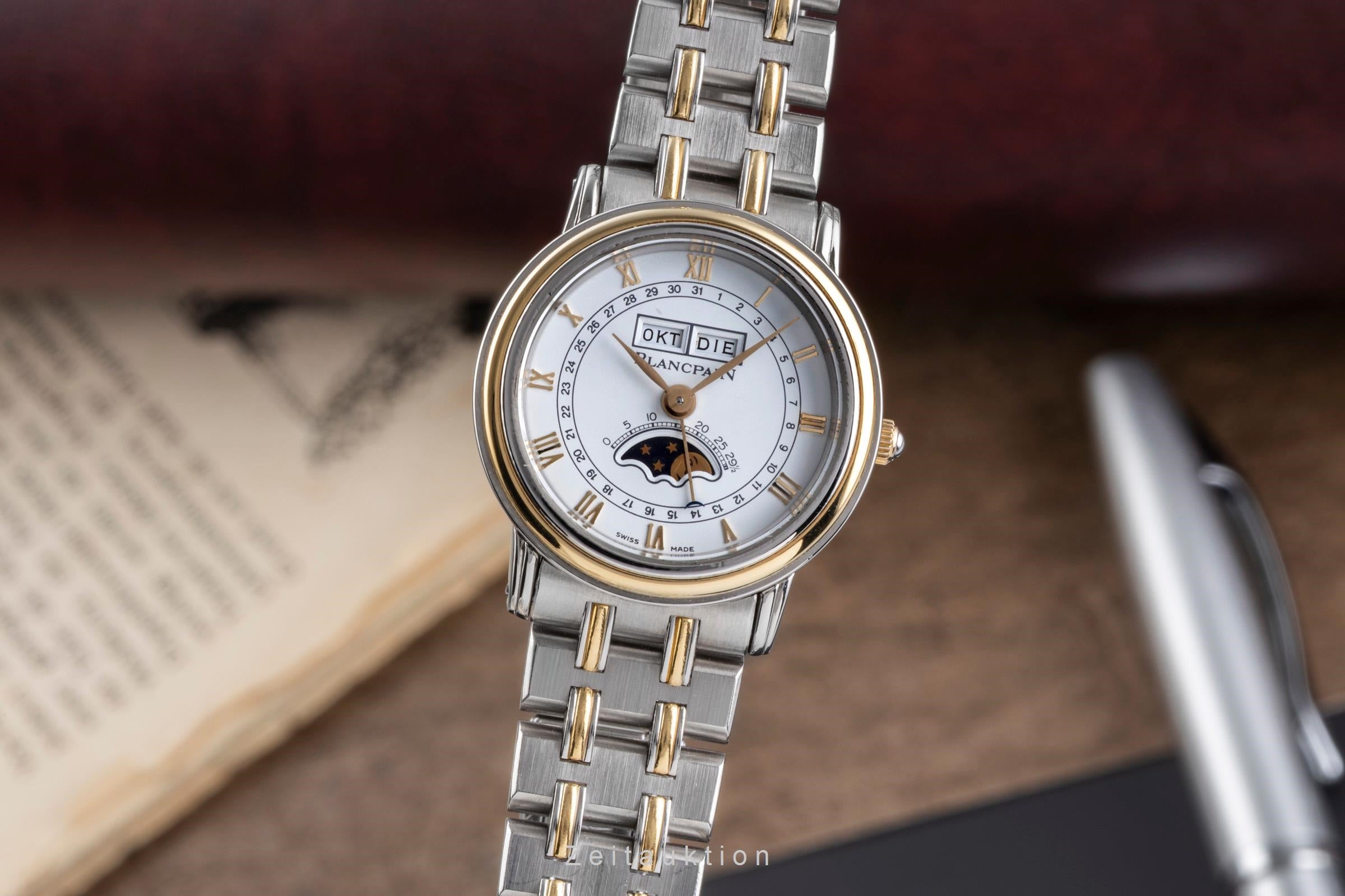 Blancpain Villeret acier / or  à remontage manuel montre pour femmes 6281  [2503569]