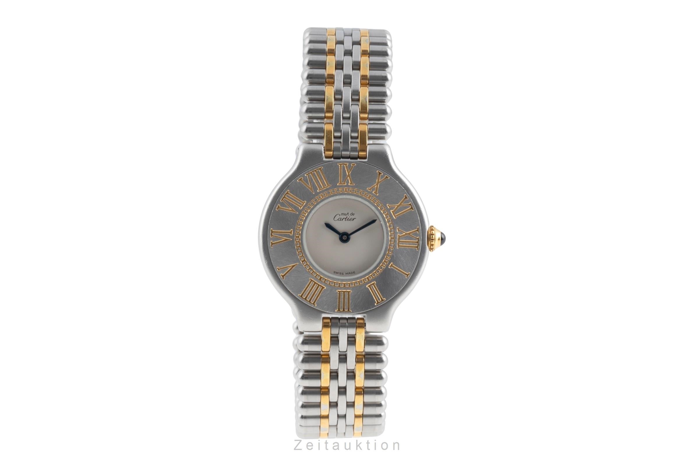 Cartier Must De Cartier 21 acier / doré quartz montre pour femmes 9010  [2503574]