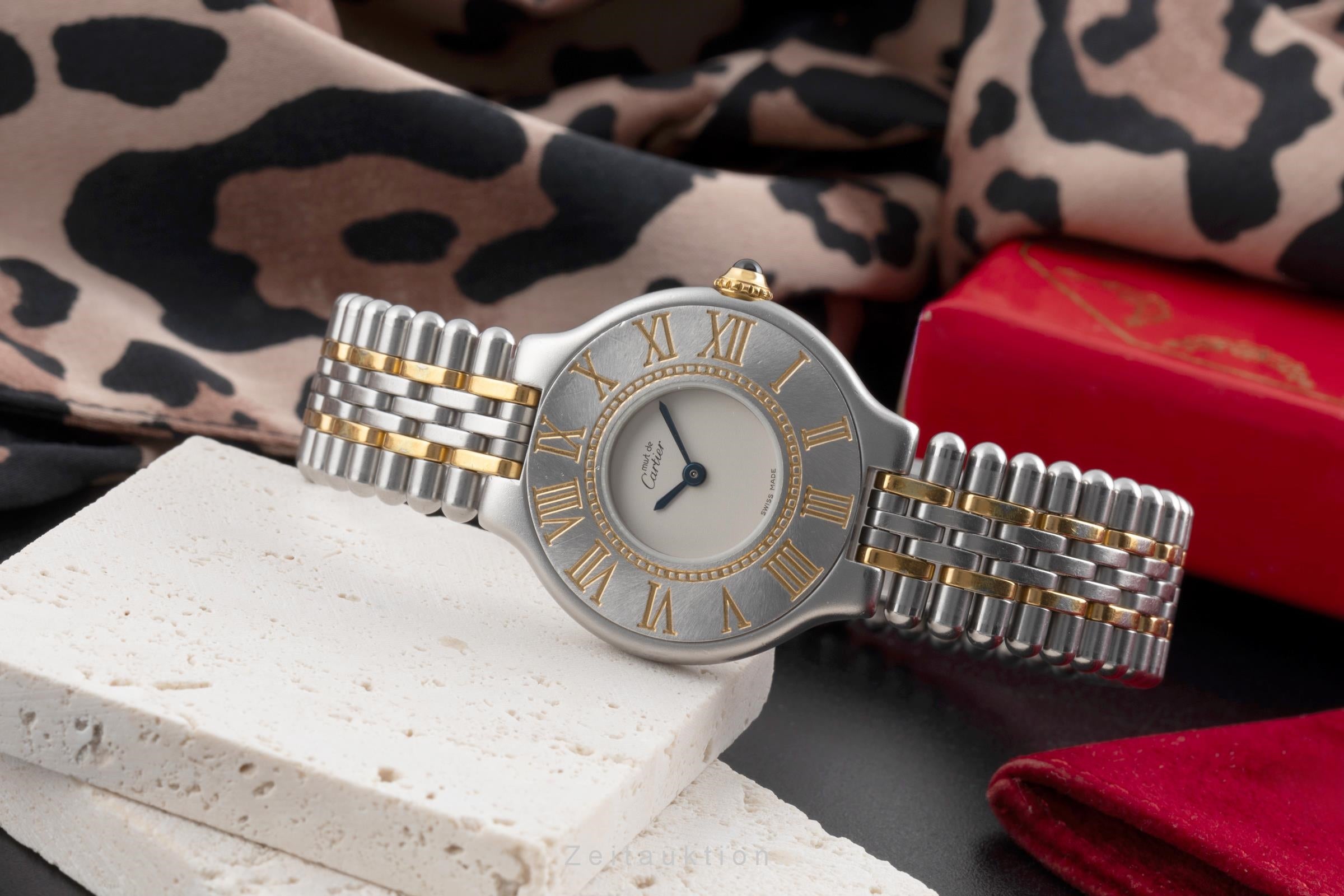 Cartier Must De Cartier 21 acier / doré quartz montre pour femmes 9010  [2503574]