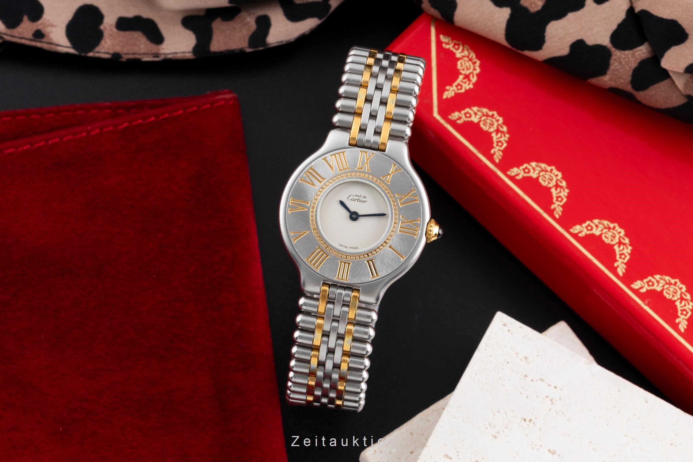 Cartier Must De Cartier 21 acier / doré quartz montre pour femmes 9010  [2503574]