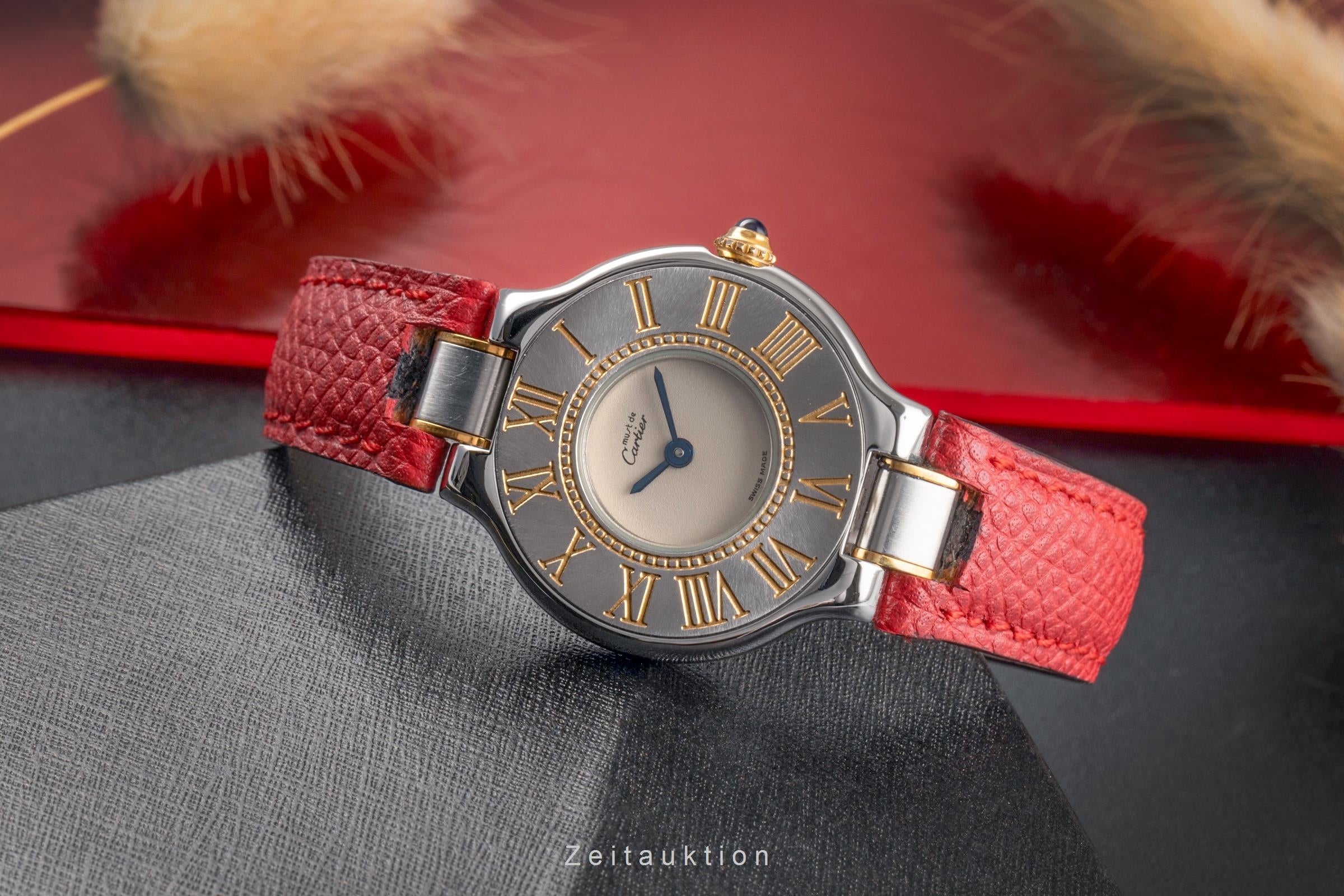 Cartier Must De Cartier 21 acero / banado en oro cuarzo reloj para damas  W1005121  [2503575]