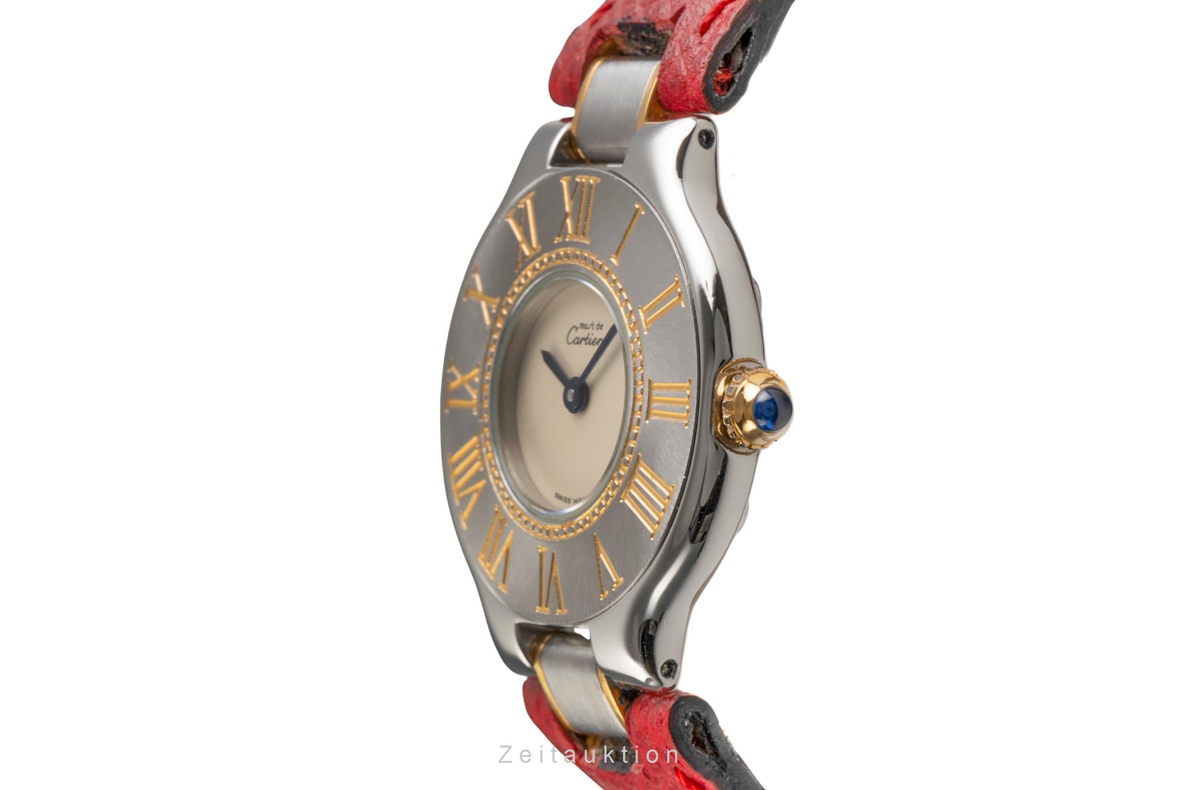 Cartier Must De Cartier 21 acero / banado en oro cuarzo reloj para damas  W1005121  [2503575]