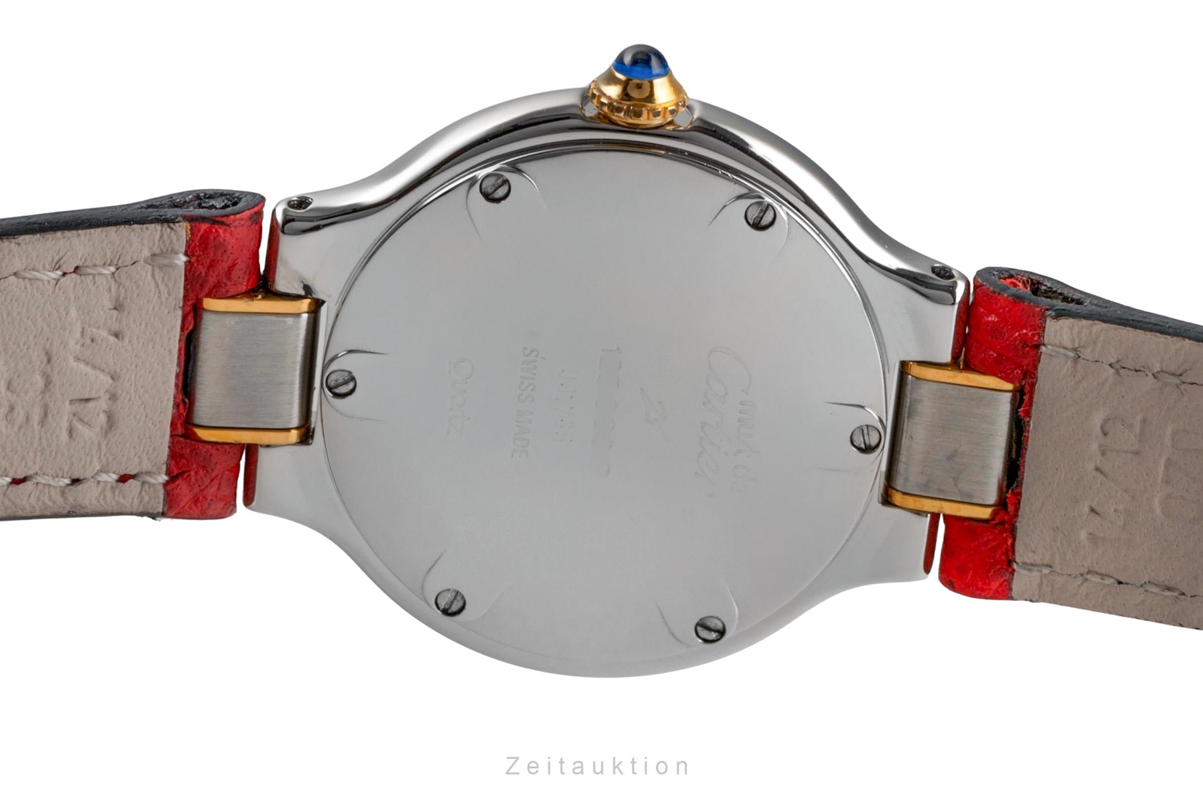 Cartier Must De Cartier 21 acero / banado en oro cuarzo reloj para damas  W1005121  [2503575]