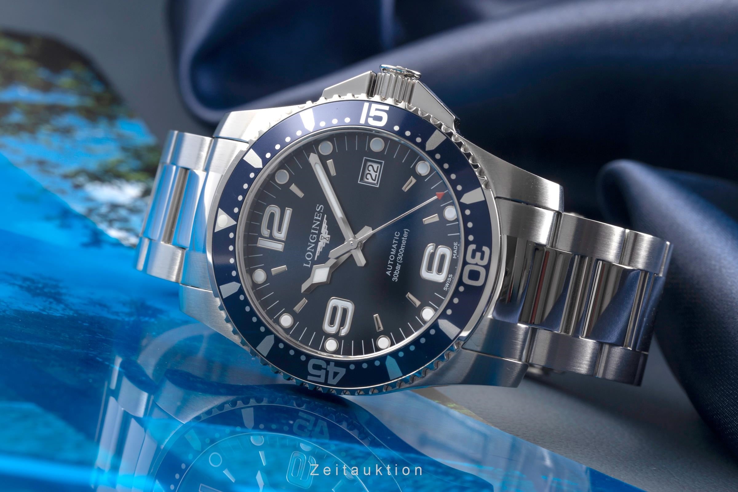 Longines Hydro Conquest acciaio automatismo orologio da uomo L3.742.4.96.6  [2503577]