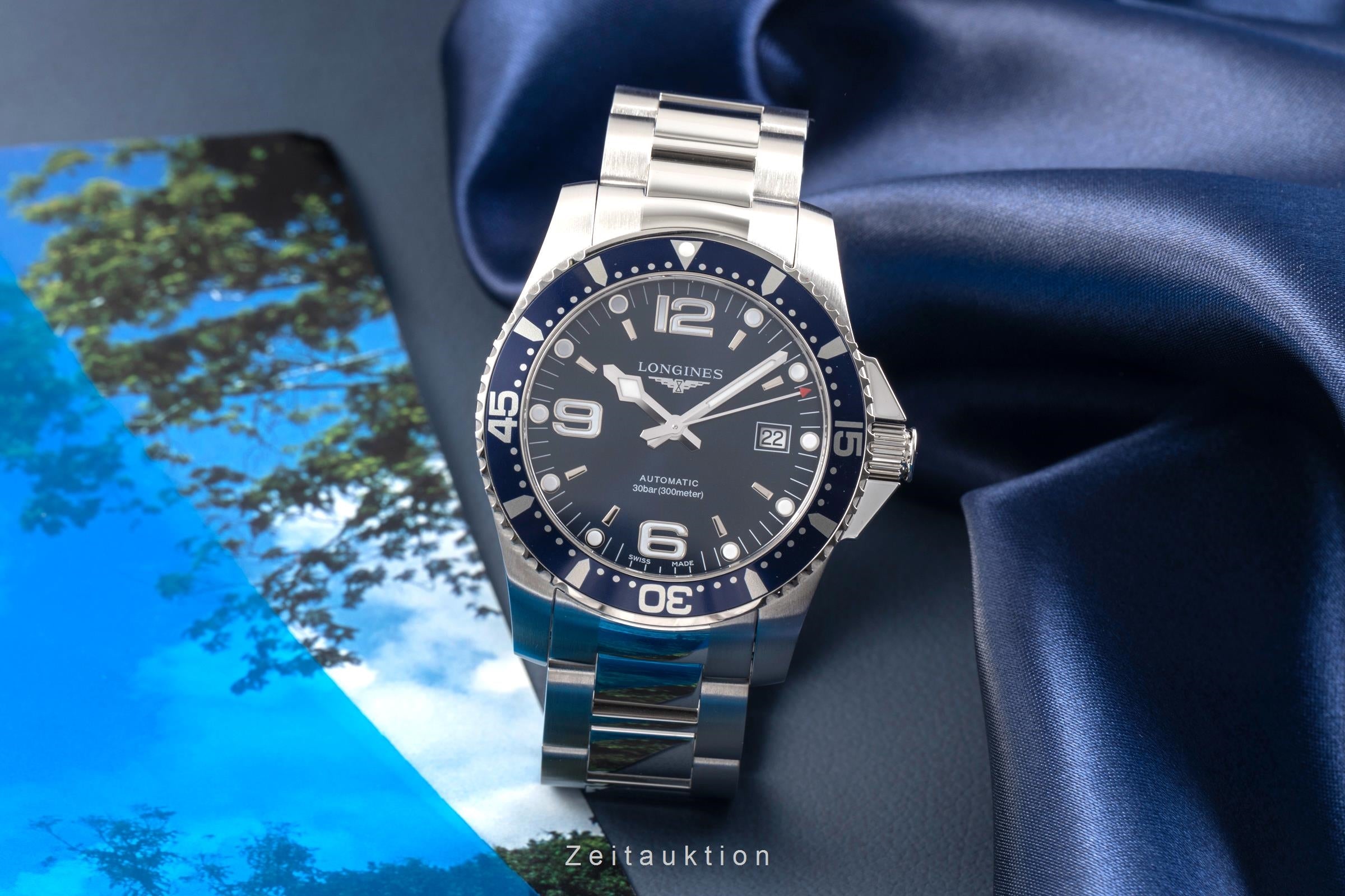 Longines Hydro Conquest acciaio automatismo orologio da uomo L3.742.4.96.6  [2503577]